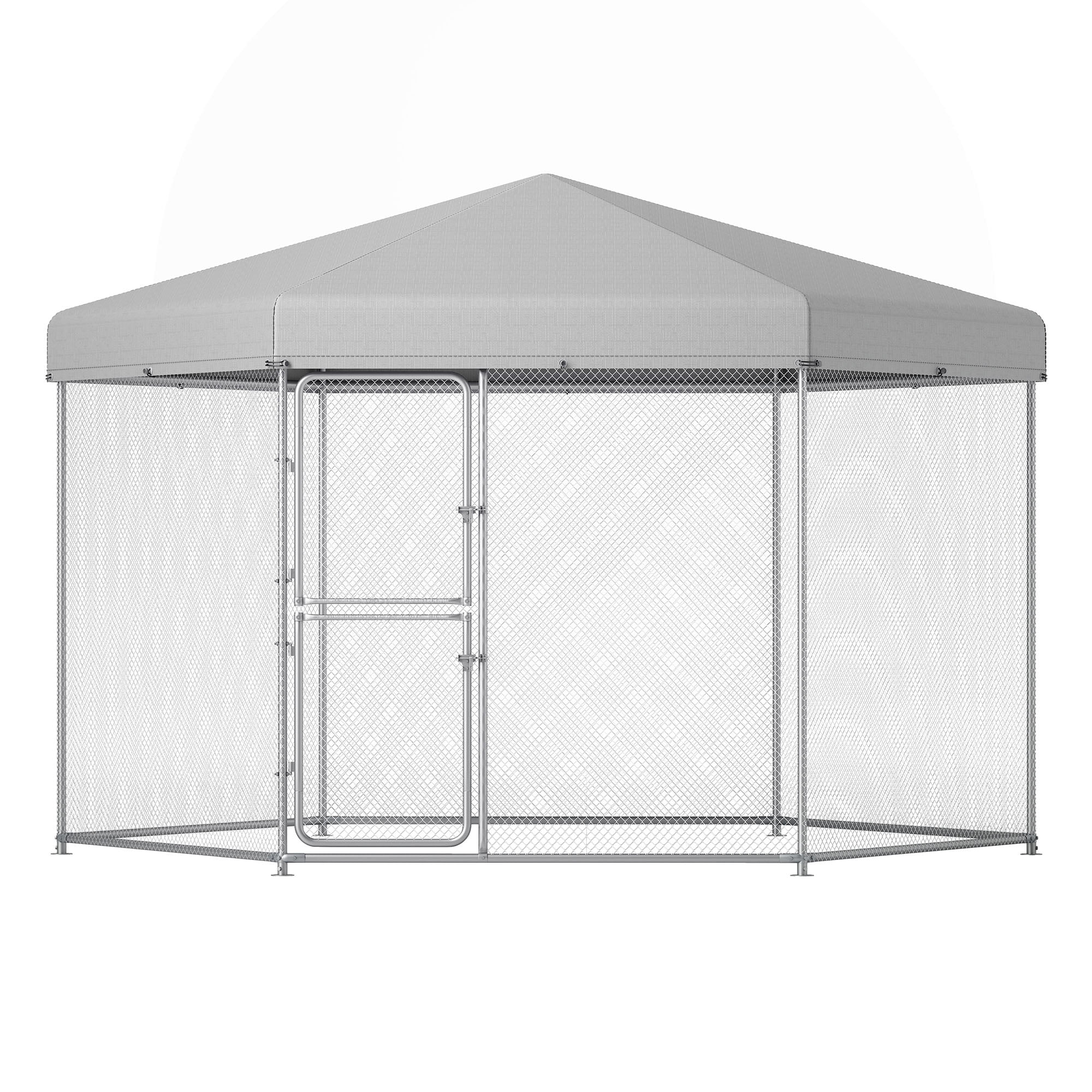 Uforic 13×11 ft ( 158" x 134" x 91" ) Large Outdoor Dog Kennel,Outside Heavy Duty Shade Dog Pen Playpen Pet Dog Enclosure Crate Dog Run House with UV & Waterproof Cover Fence - Image 8