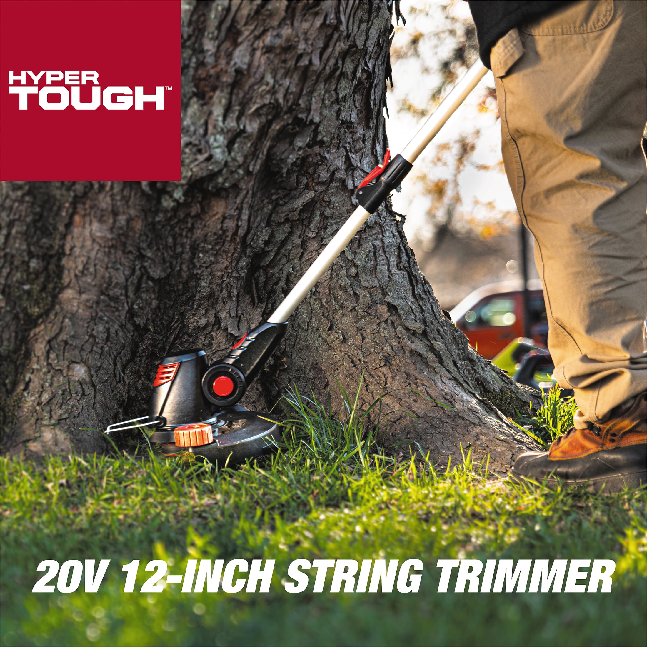 Hyper Tough 20V Max Cordless 12-inch String Trimmer, HT21-401-003-02 - Image 7