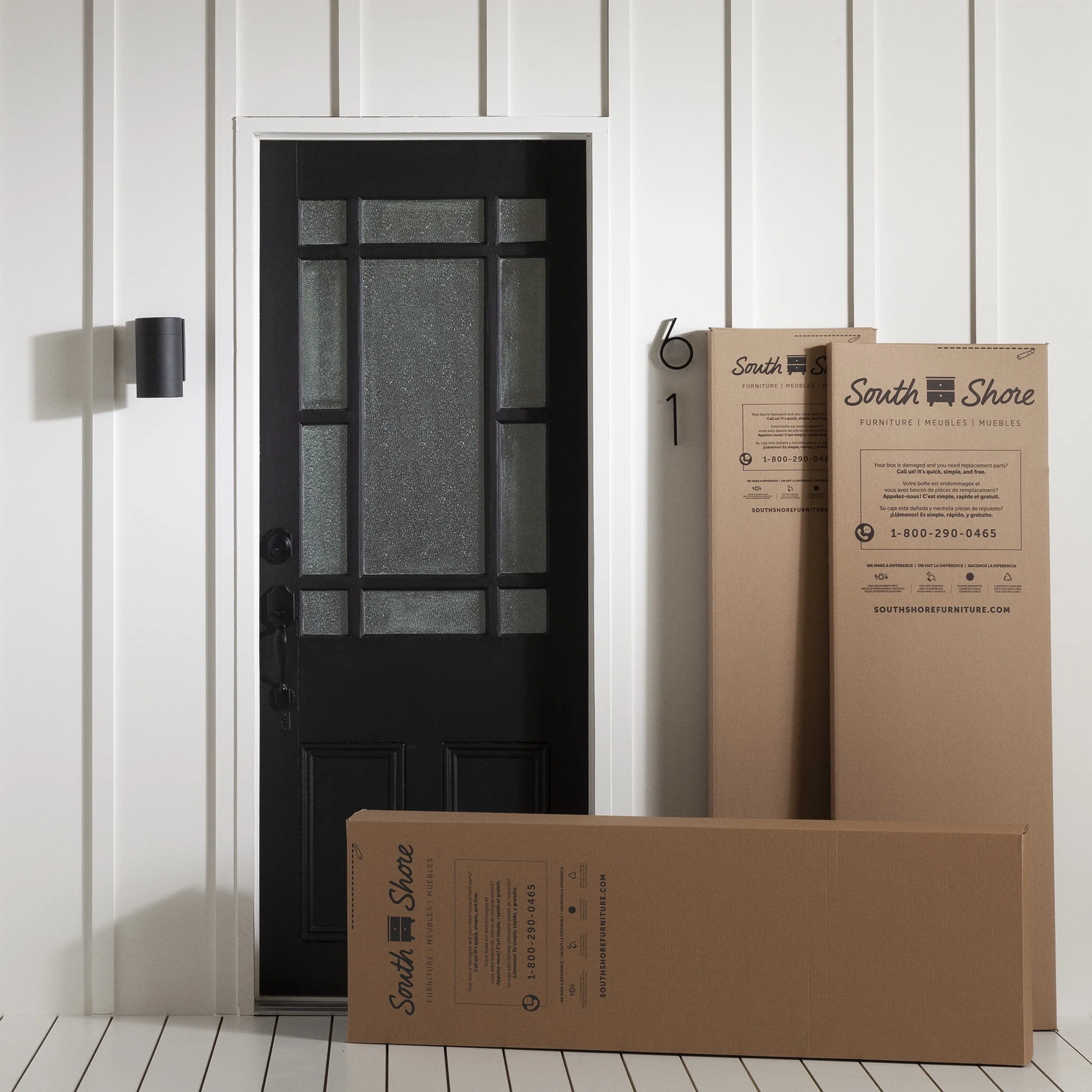 South Shore Step One, Contemporary Bed, Full White - Image 4