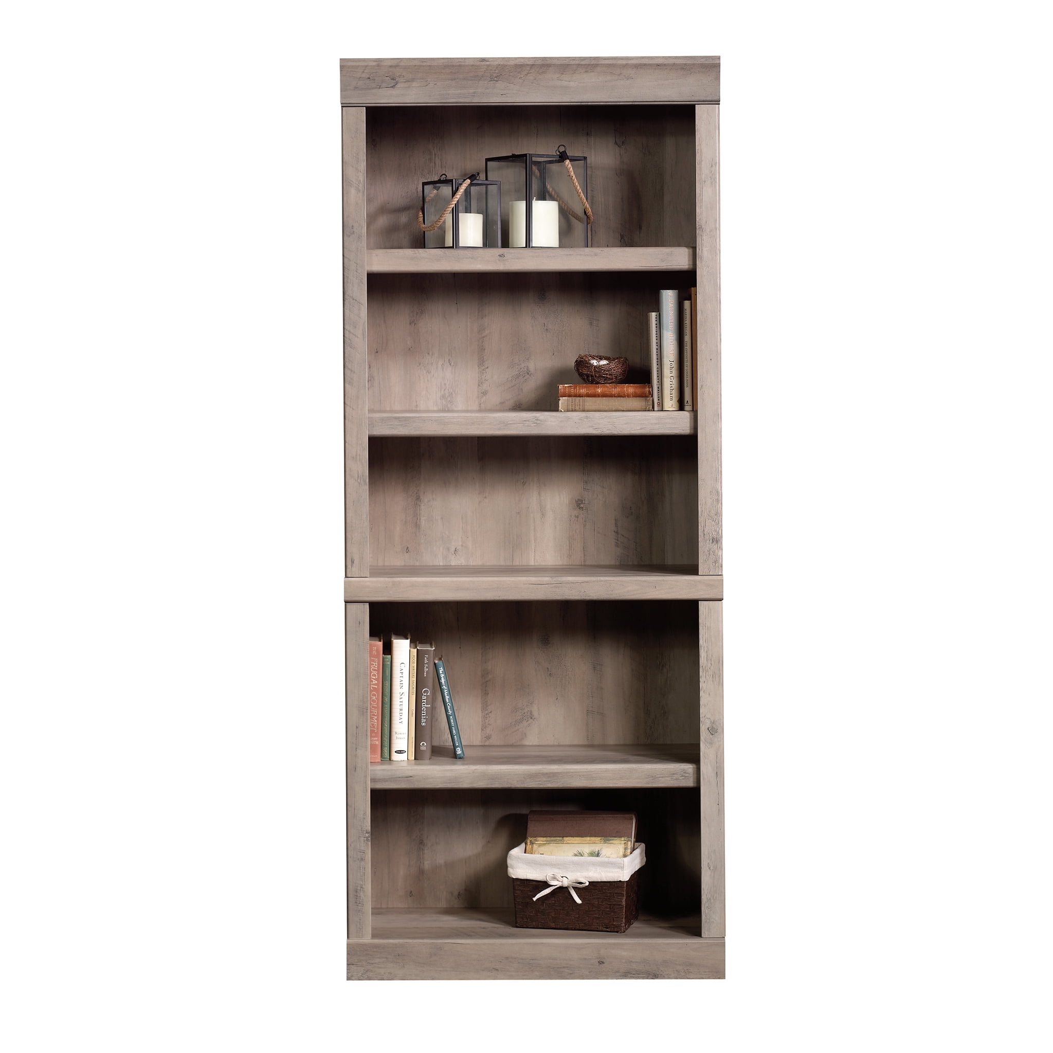Better Homes & Gardens Glendale 5 Shelf Bookcase, Rustic Gray Finish - Image 8