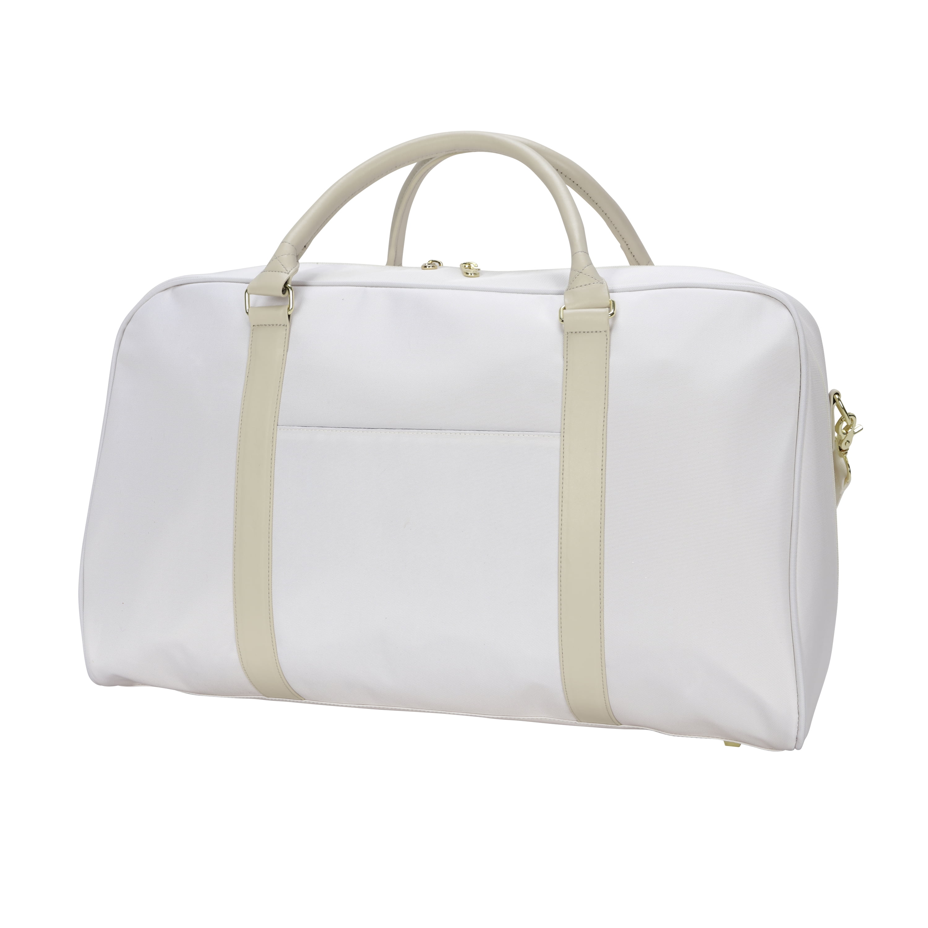 (2 pack) Protégé 21-inch Travel Weekender Duffel, Cream Polyester - Image 3