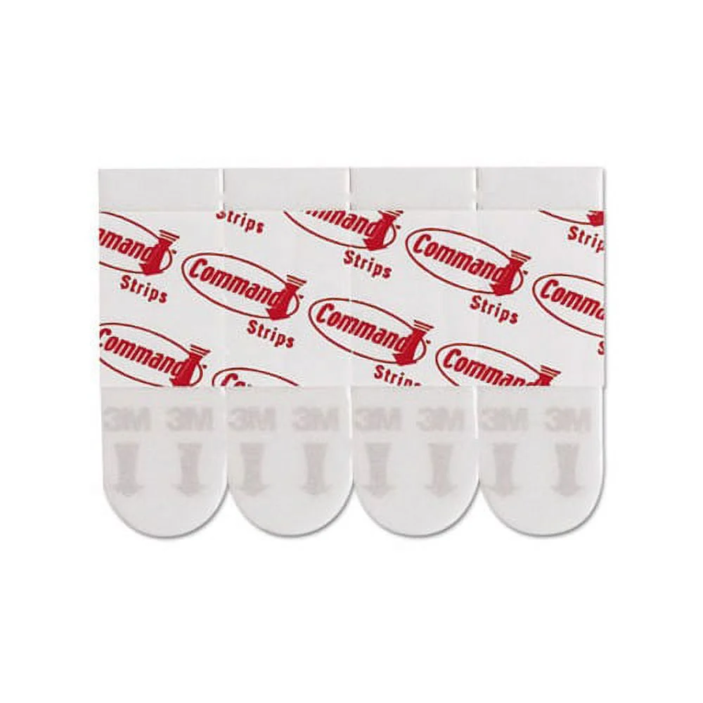 Command Poster Strips, White, 4/Pack, 100 Packs/Carton - MMM17024CABPK - Image 3
