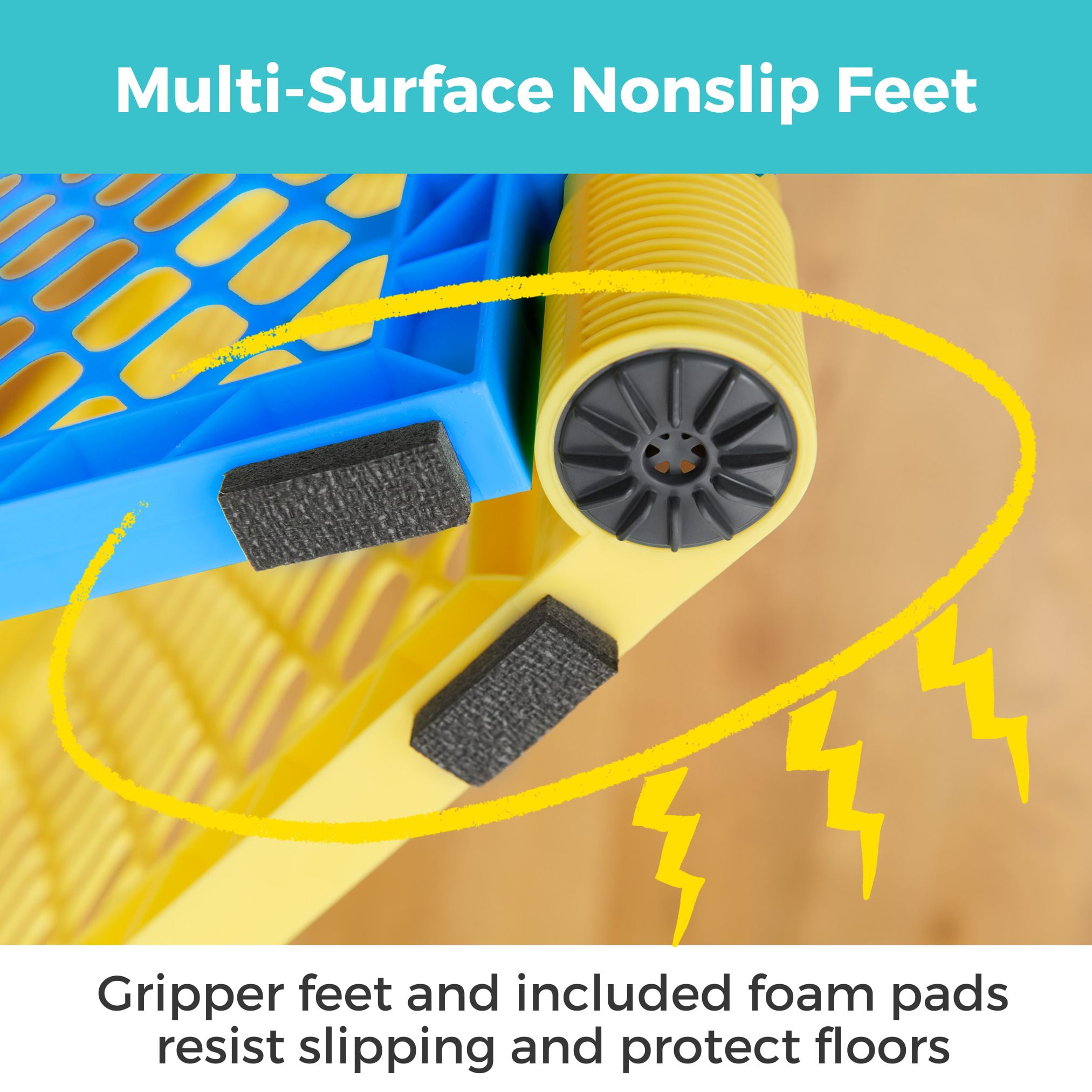 Toddleroo Superyard Colorplay 8 Panel Portable Indoor & Outdoor Play Yard, Multicolor - Image 8