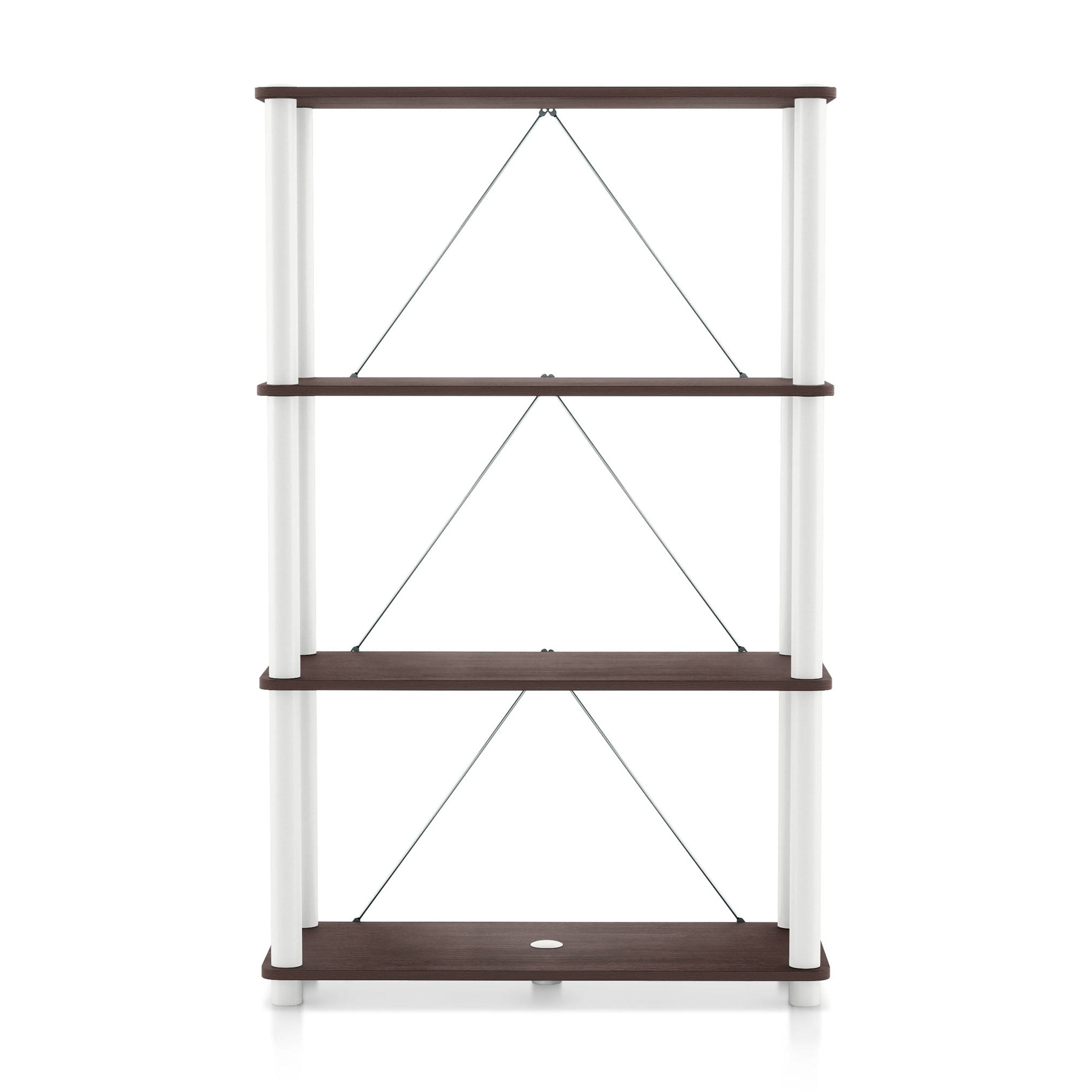 Furniture of America Brooks Adult Open Display Shelf Bookcase, 4-Tier 27-inch Shelves, Espresso - Image 5
