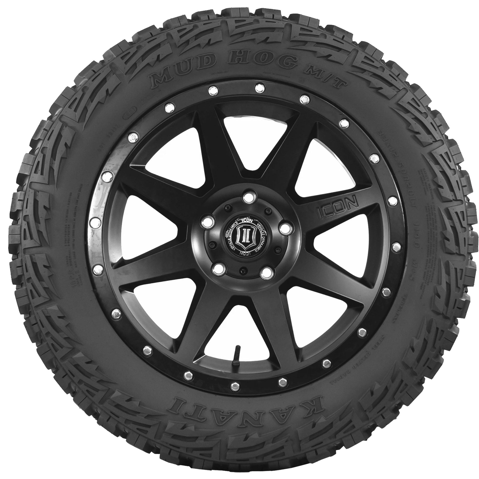Kanati Mud Hog M/T Mud Terrain LT35X12.50R18 123Q E Light Truck Tire - Image 6