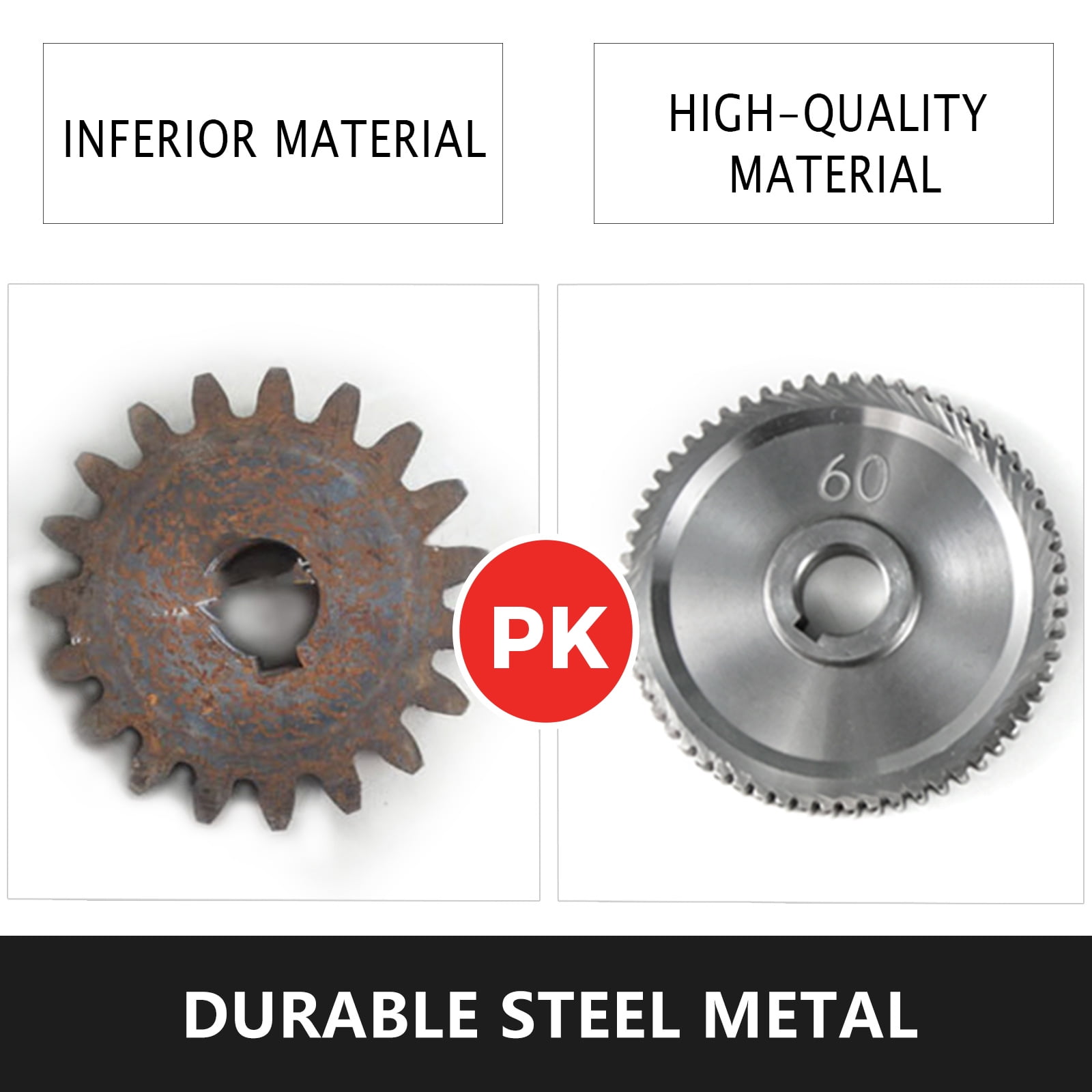 VEVOR Mini Lathe Gears 17pcs/Set CJ0618 Metal Lathe Cutting Machine Gears Lathe Gears Metal Exchange Gear - Image 4