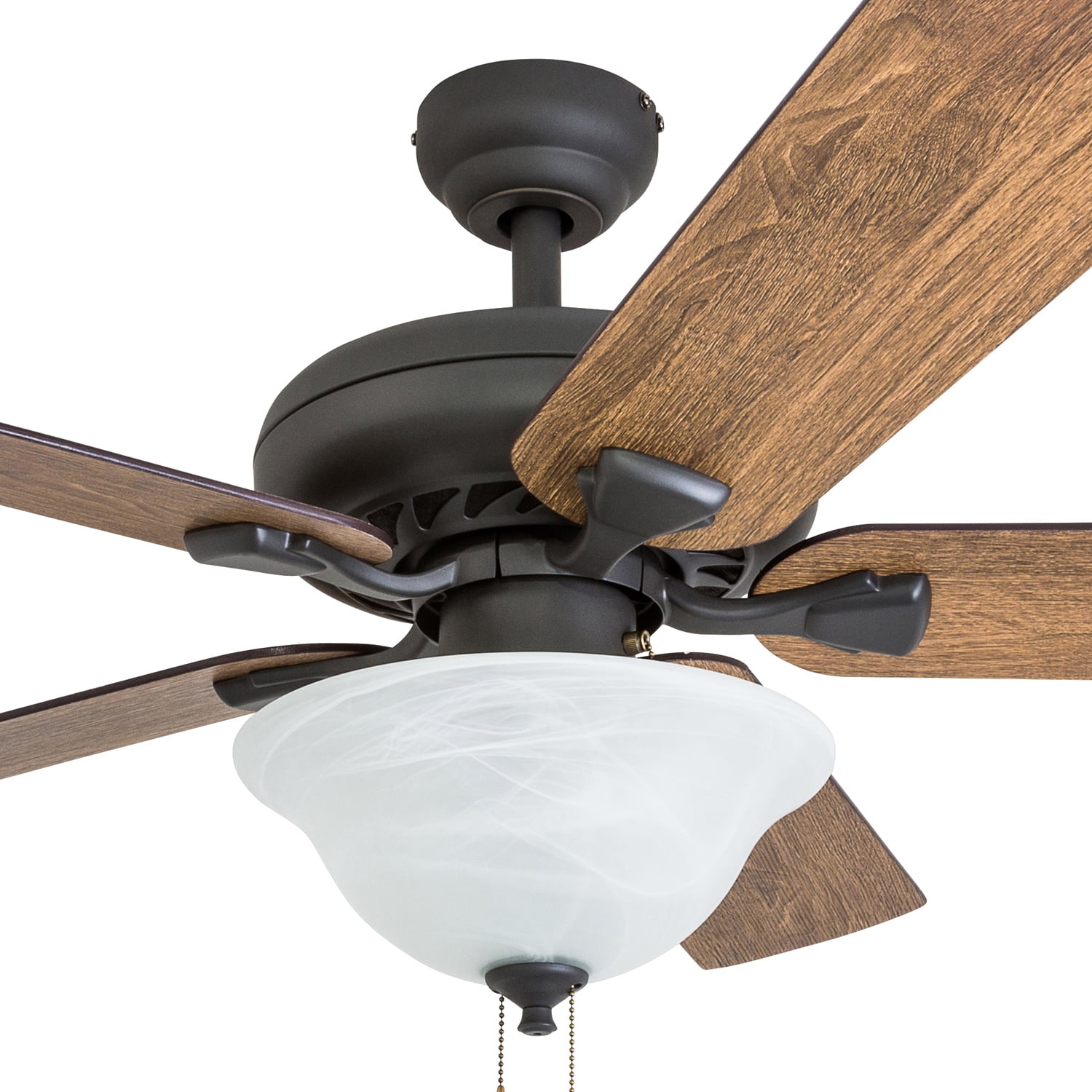 Prominence Home 50764-35 Boulder Ridge Farmhouse 52-Inch Aged Bronze Indoor Ceiling Fan, LED Bowl Light with Barnwood/Tumbleweed Blades and 3 speed remote - Image 6