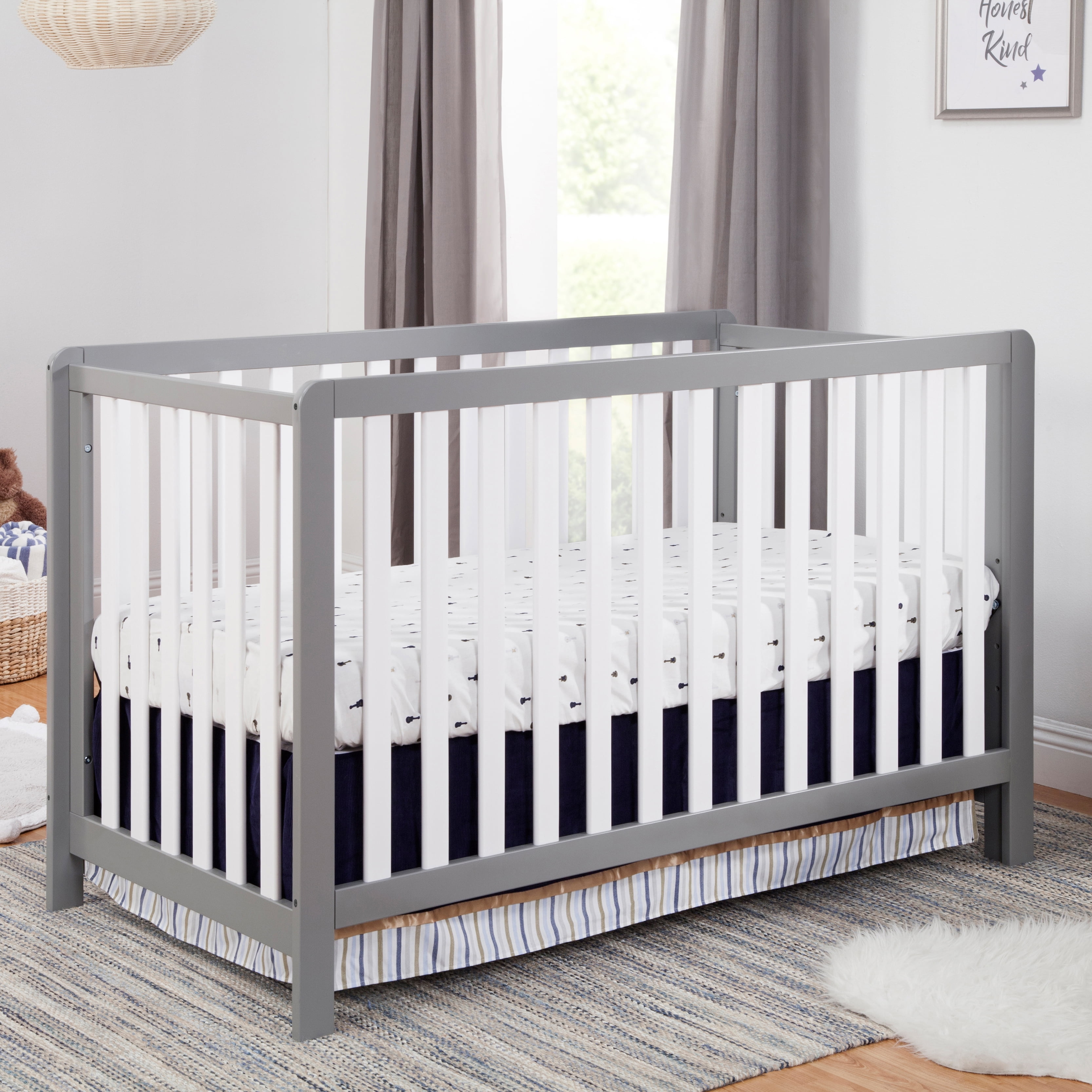Carter's by DaVinci Colby 4-in-1 Convertible Crib in Gray and White - Image 8