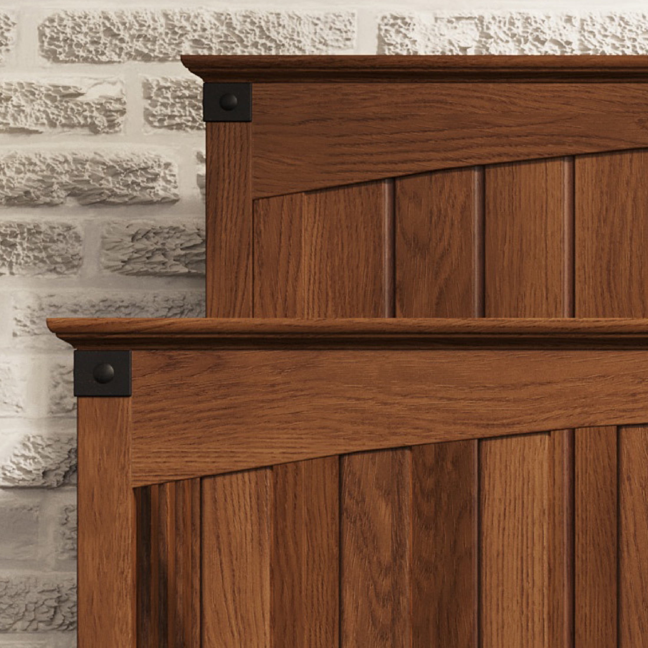 Child Craft Redmond 4-in-1 Full Panel Convertible Crib, Rustic Metal Detail, 2 Mattress Heights, Coach Cherry - Image 5