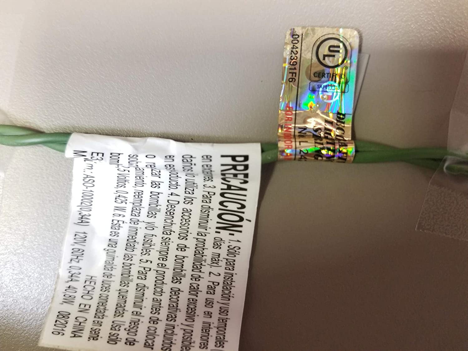 Puleo International Indoor/Outdoor 7 ft. Potted Holiday Lamp Post with Lighted Decorated Garland - Image 5