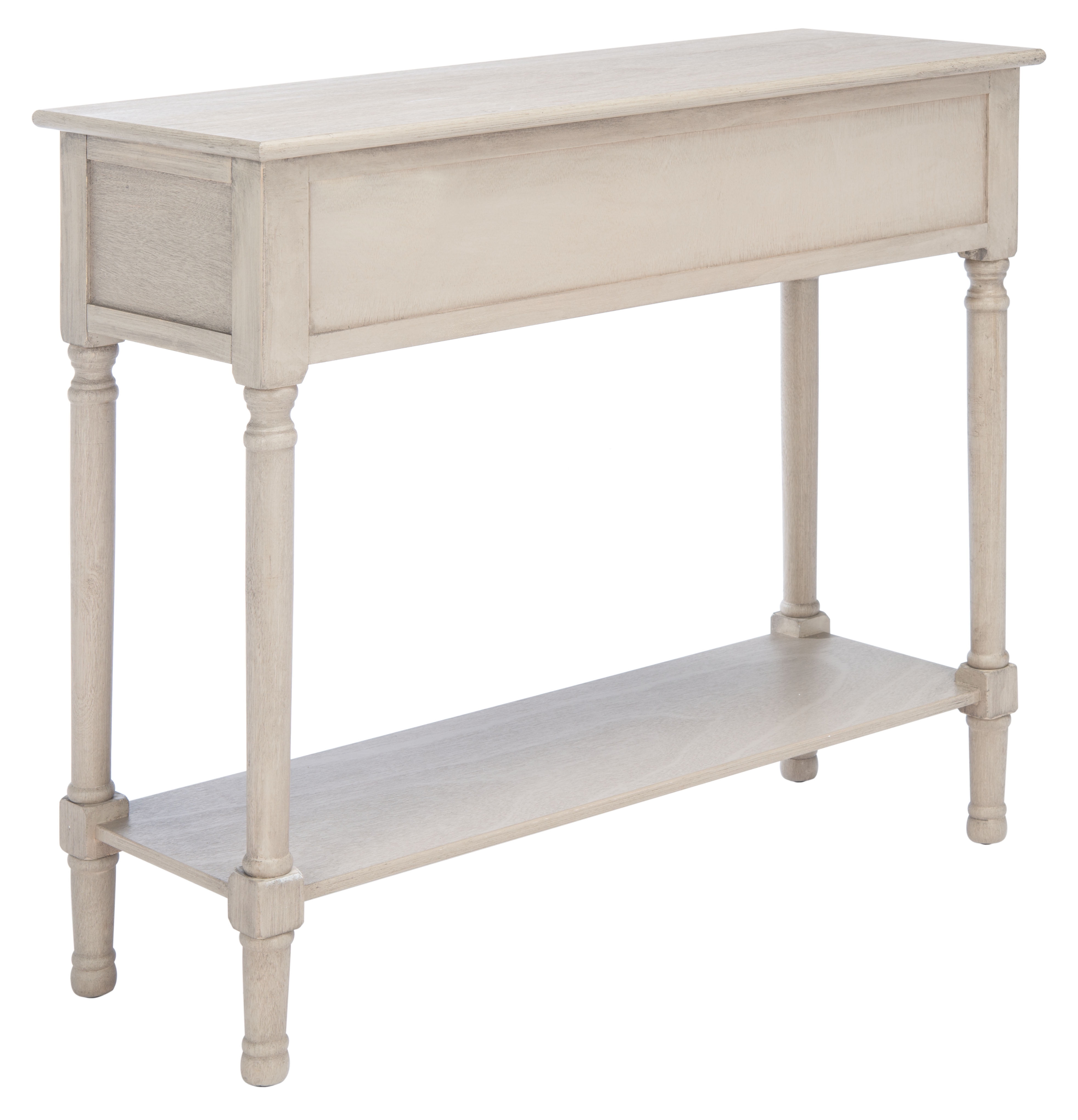 SAFAVIEH Josie French 2-Drawer Taupe Wood Rectangle Console Table (35.5 in. W x 13 in. D x 29.5 in. H) - Image 15