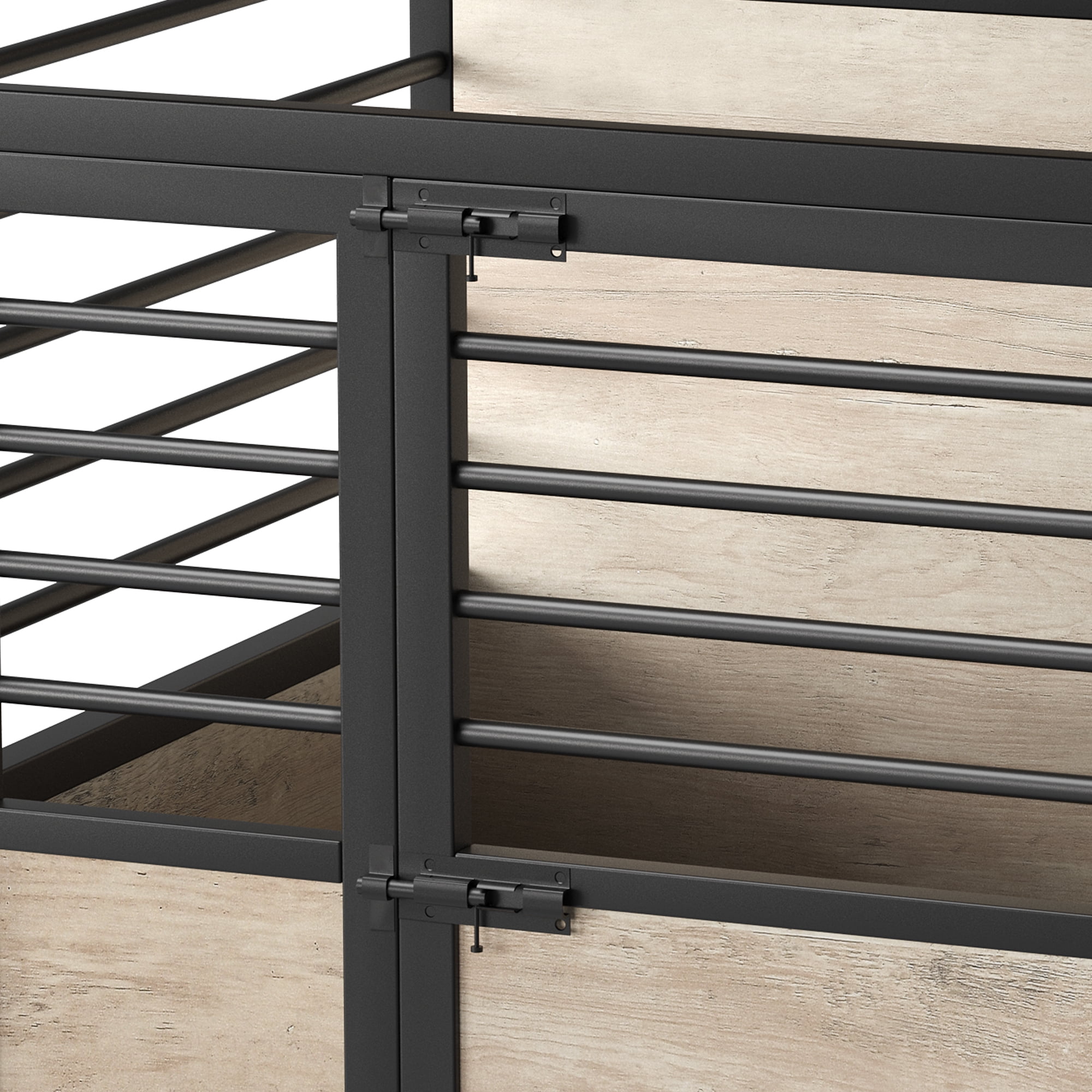 Dextrus 31.5 inch large Wooden Dog Crate Furniture, 2 Doors Wooden Dog Cage, Heavy Duty Dog Kennel with Wheels, Dog House Indoor for Medium Dogs - Image 7