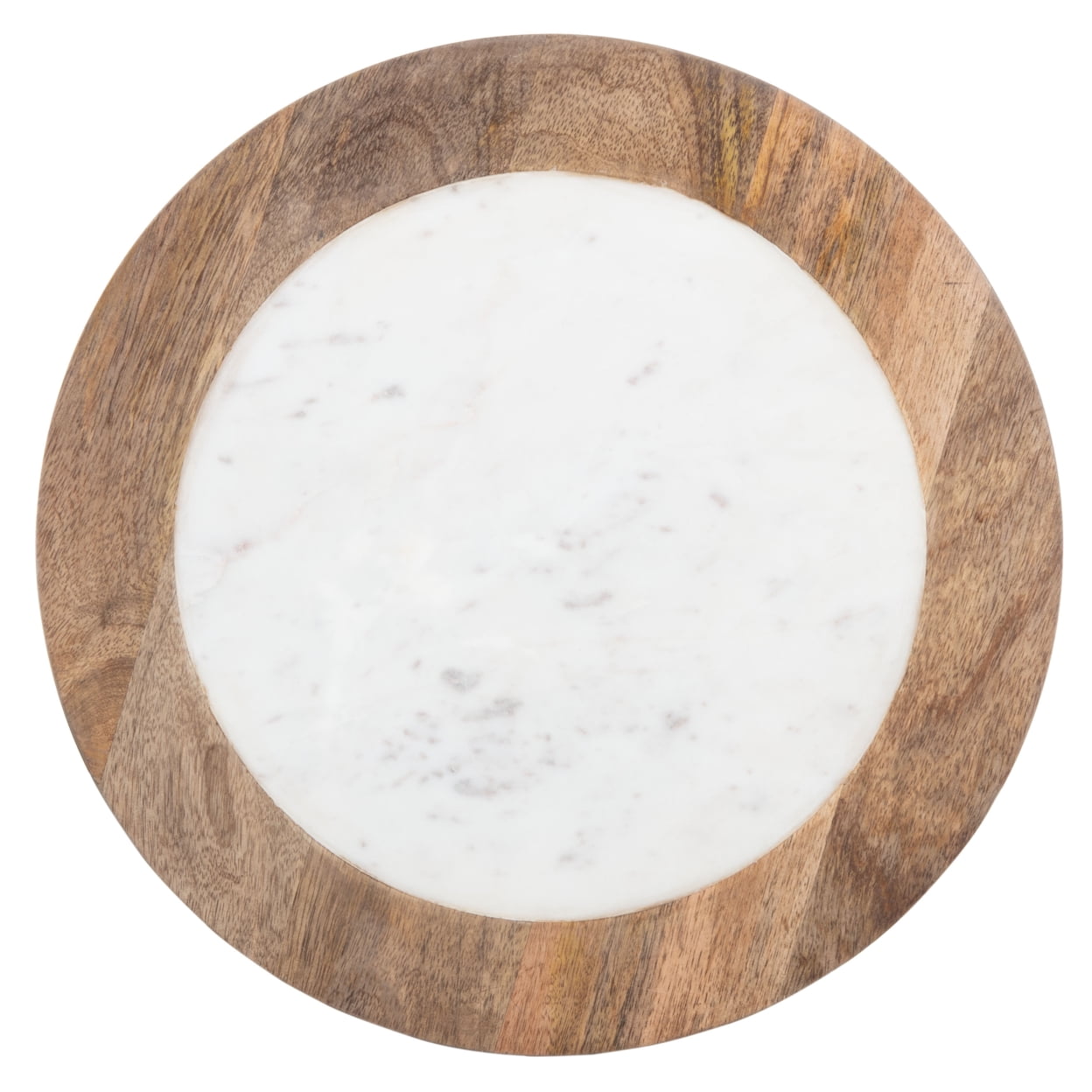 SAFAVIEH Gemma Modern Abstract Agate Corner Side Table, White Marble - Image 6