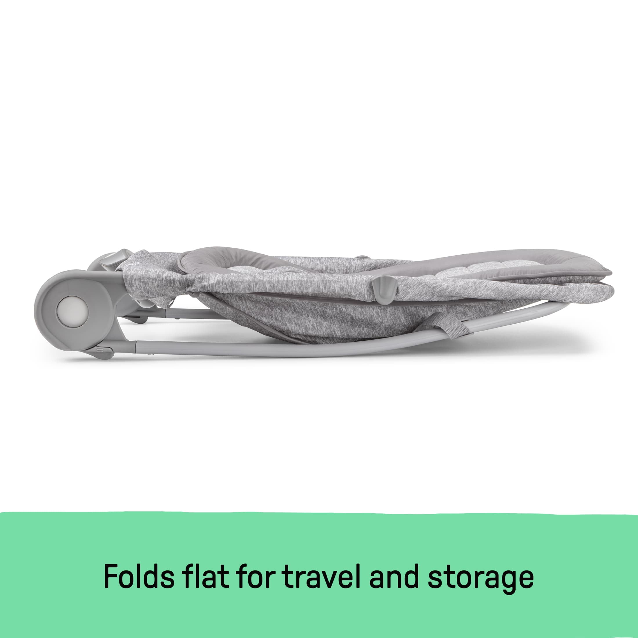 Summer by Ingenuity 2-in-1 Baby Bouncer & Rocker Duo for Infants, Light Gray Tweed - Image 9