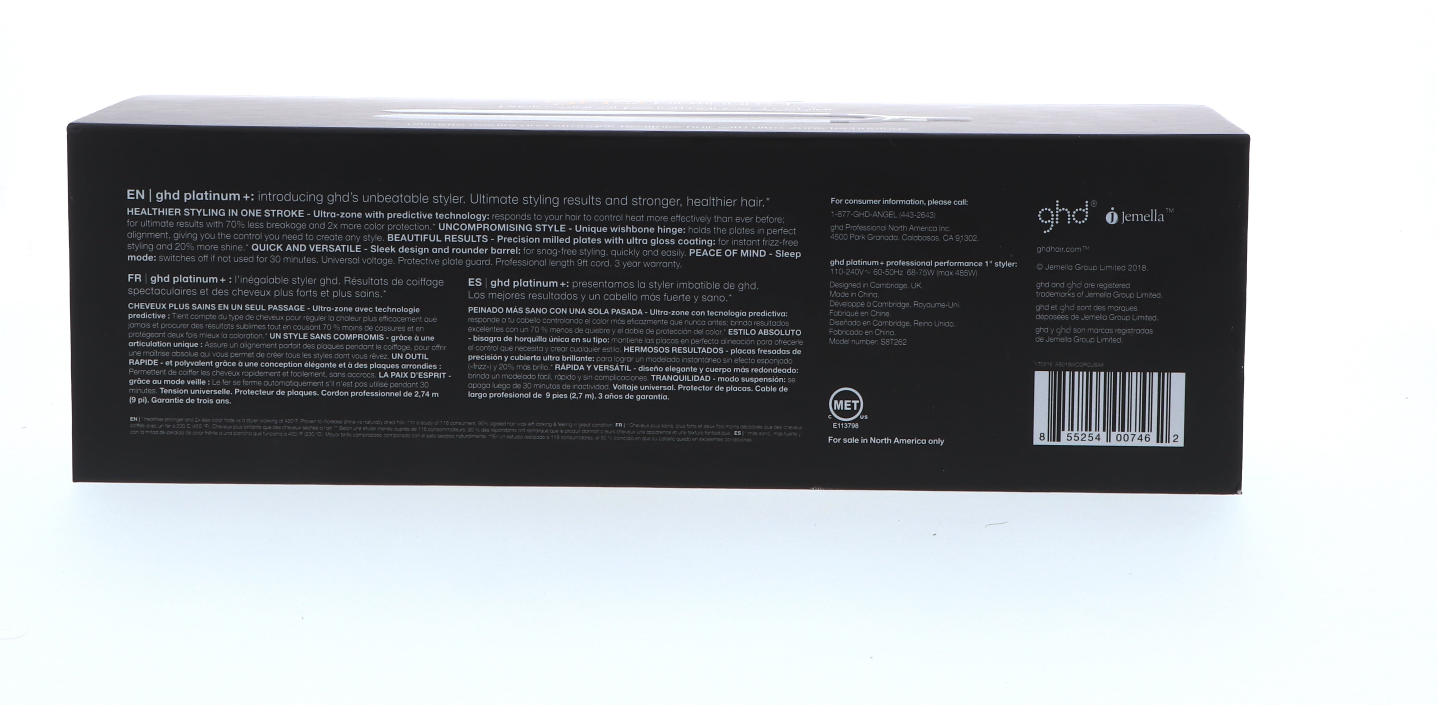 GHD Platinum+ Professional Hair Styler 1 inch, White - Image 2