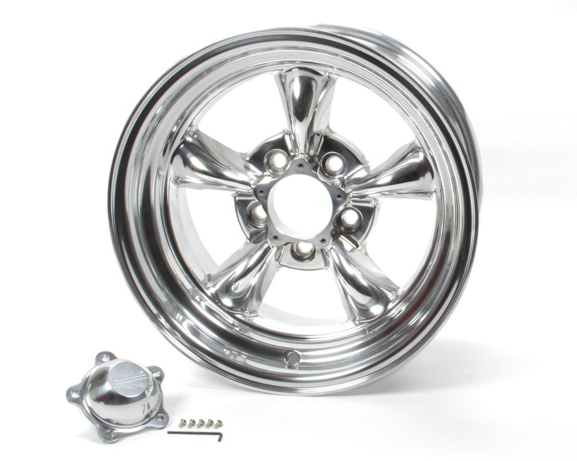 American Racing Vintage Aluminum Rim VN515 TORQ THRUST II 1 PC 17X8in Polished Finish, VN5157861 - Image 2