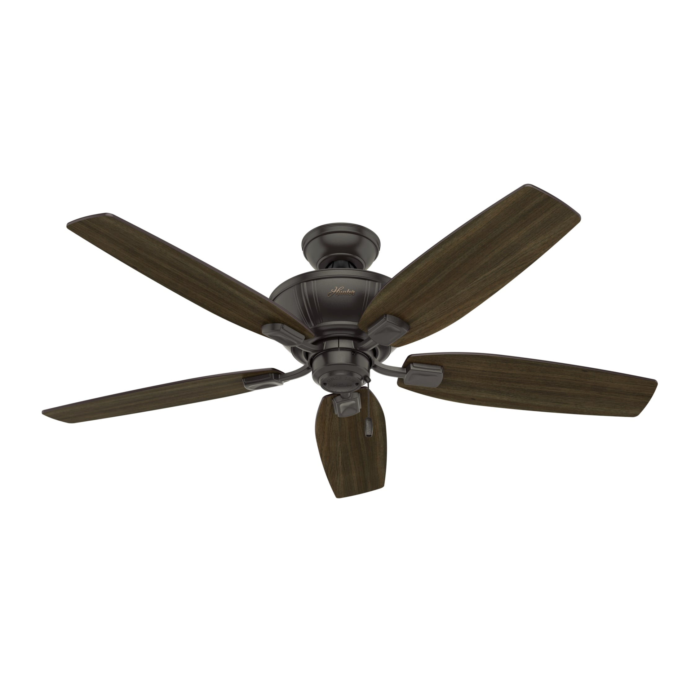 Hunter - Kenbridge Indoor Ceiling Fan With Light, 52-inch, Noble Bronze, Rustic-style, 3-speed WhisperWind Motor, 53376, for living rooms, bedrooms, home offices, kitchens - Image 12