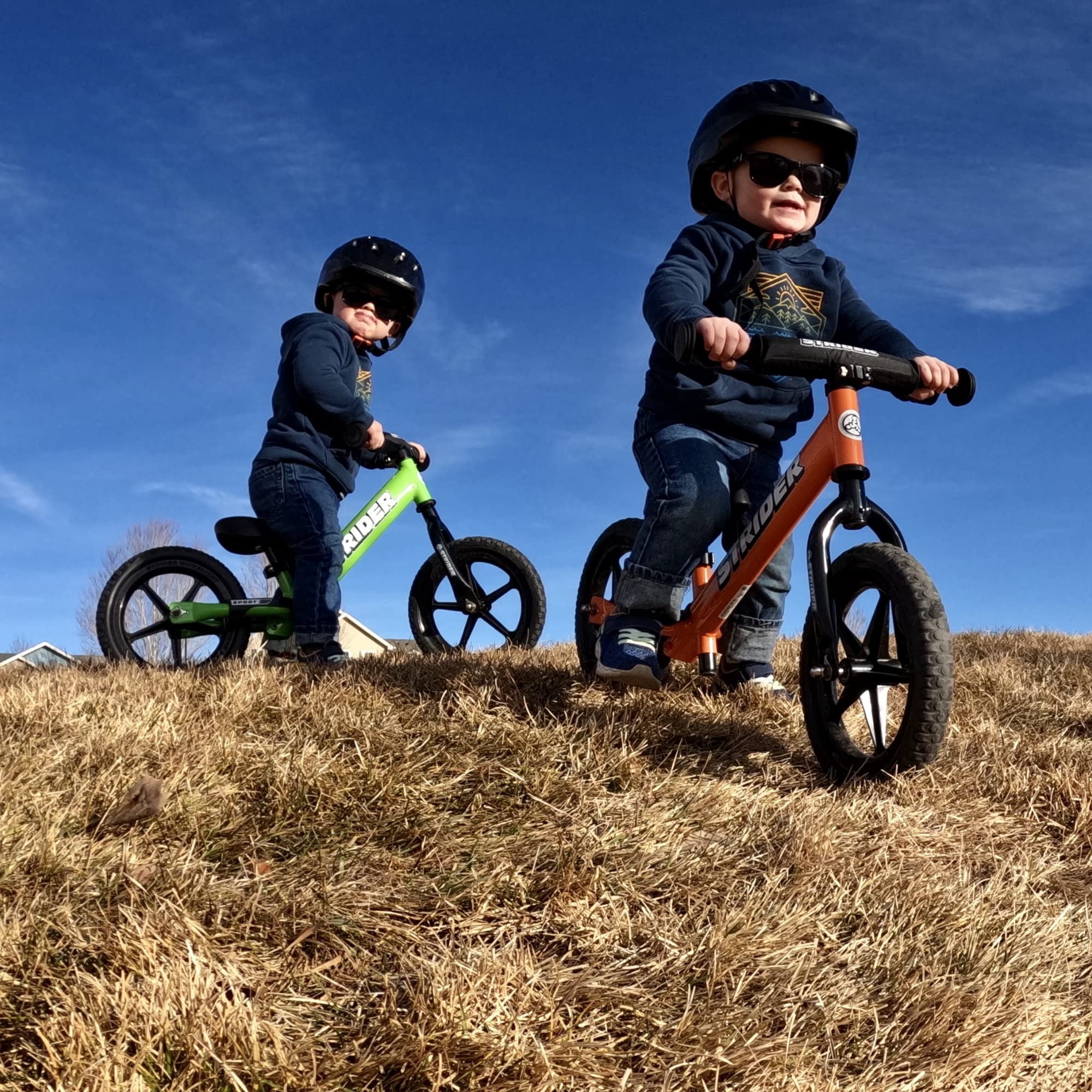 Strider 12” Sport Bike, Orange - No Pedal Balance Bicycle for Kids 1 to 4 Years - Includes Safety Pad, Padded Seat, Mini Grips & Flat-Free Tires - Tool-Free Assembly & Adjustments - Image 2