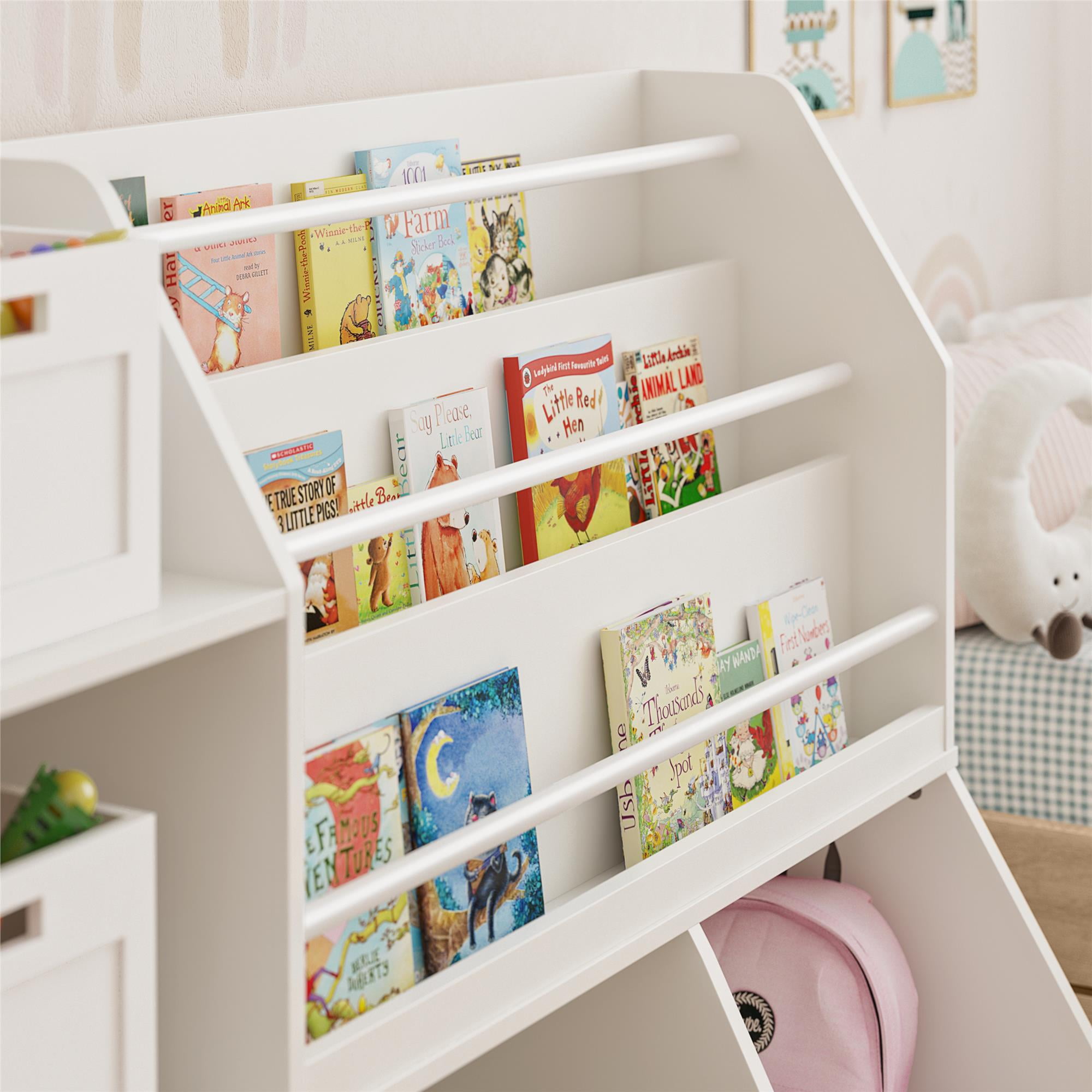 Ameriwood Home Tyler Kids Extra Large Book and Toy Storage Organizer, White - Image 3