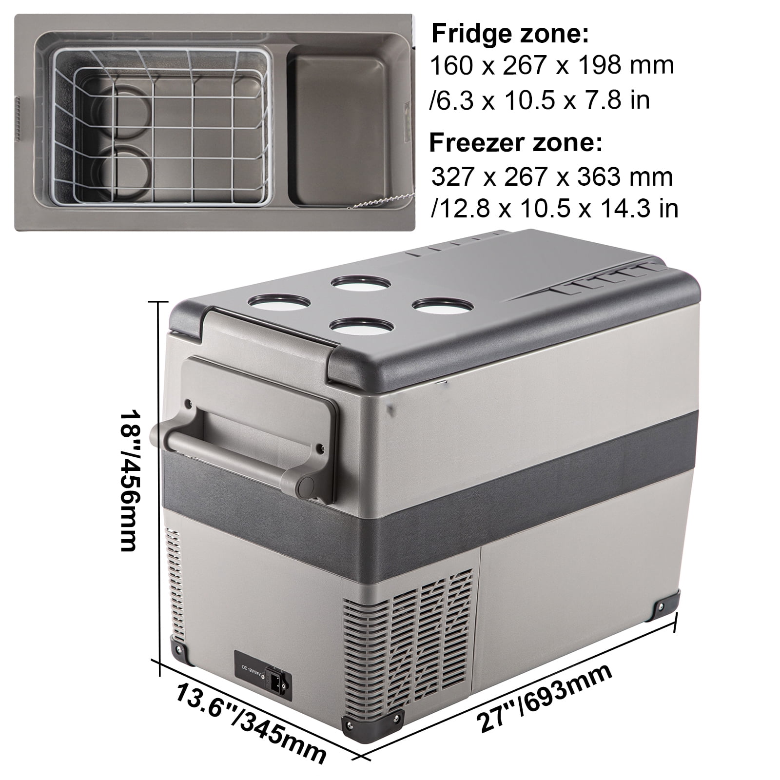 BENTISM 45L Compressor Portable Small Refrigerator Cooler Freezer Home And Car Vehicular Fridge - Image 2