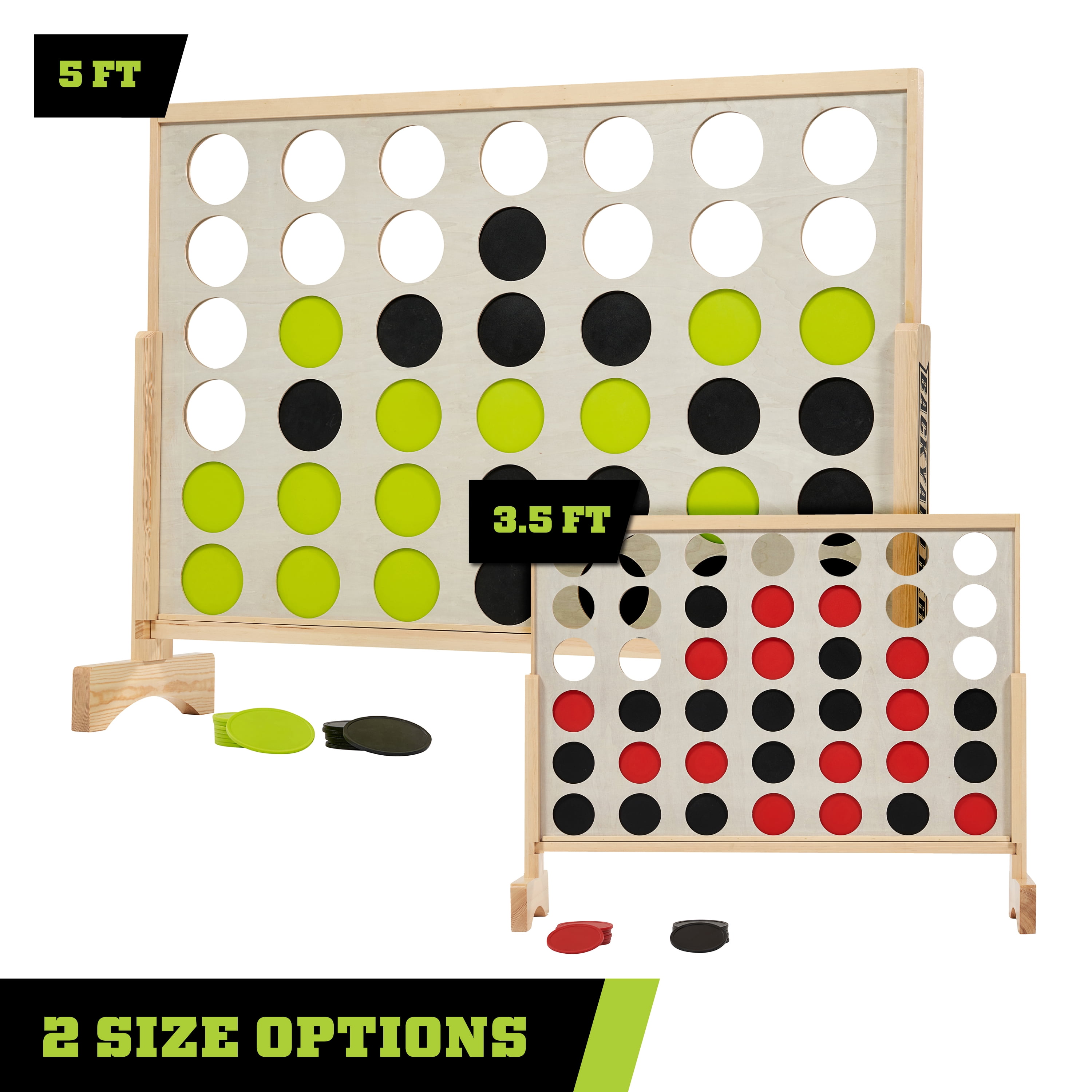 3.5 ft. Oversized 4 in a Row outdoor family game with Disc Storage Bag by Backyard Hero - Image 6