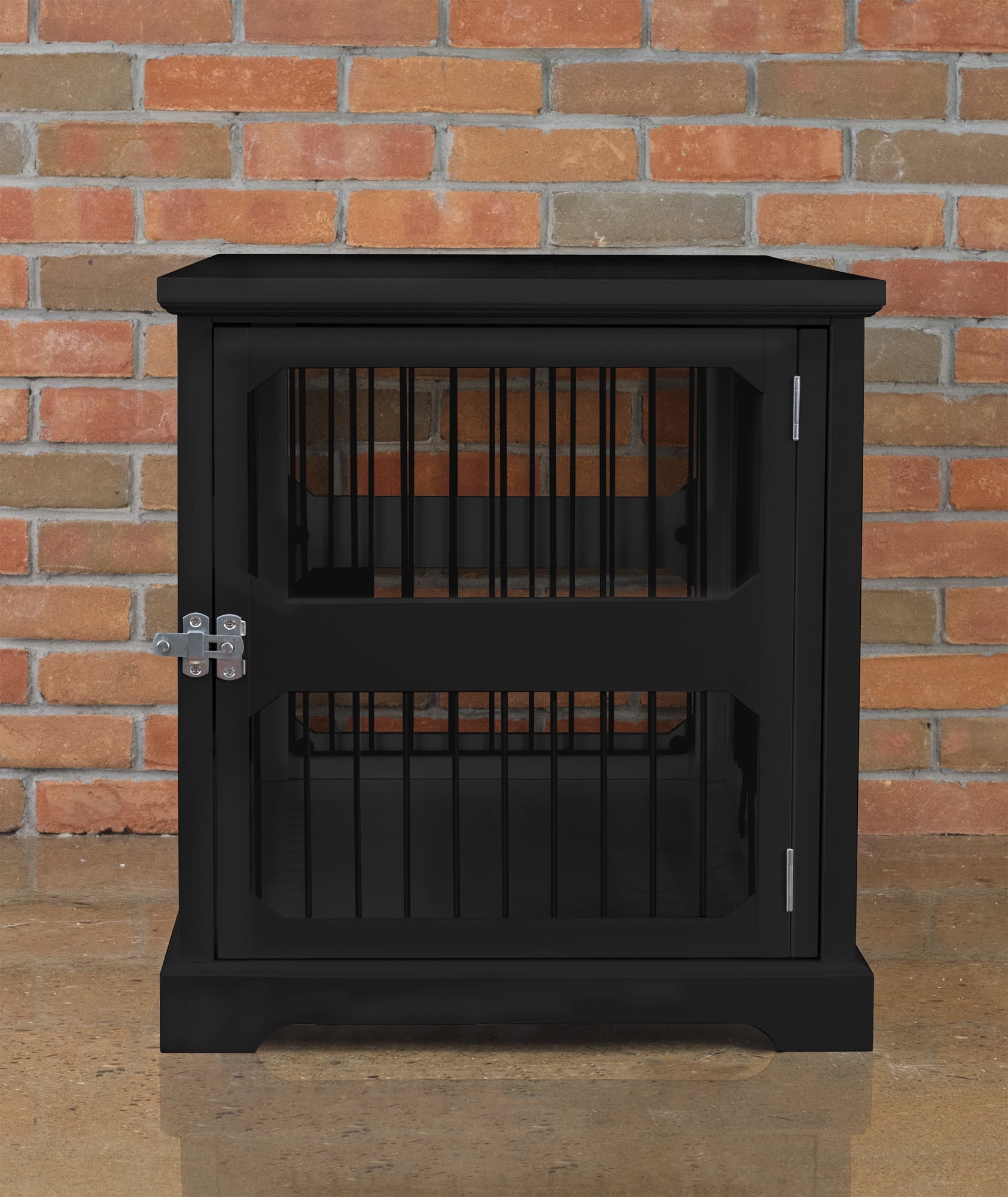 Contemporary Home Living 35.25" Black Rectangular Medium Slide Aside Crate and End Table - Image 5