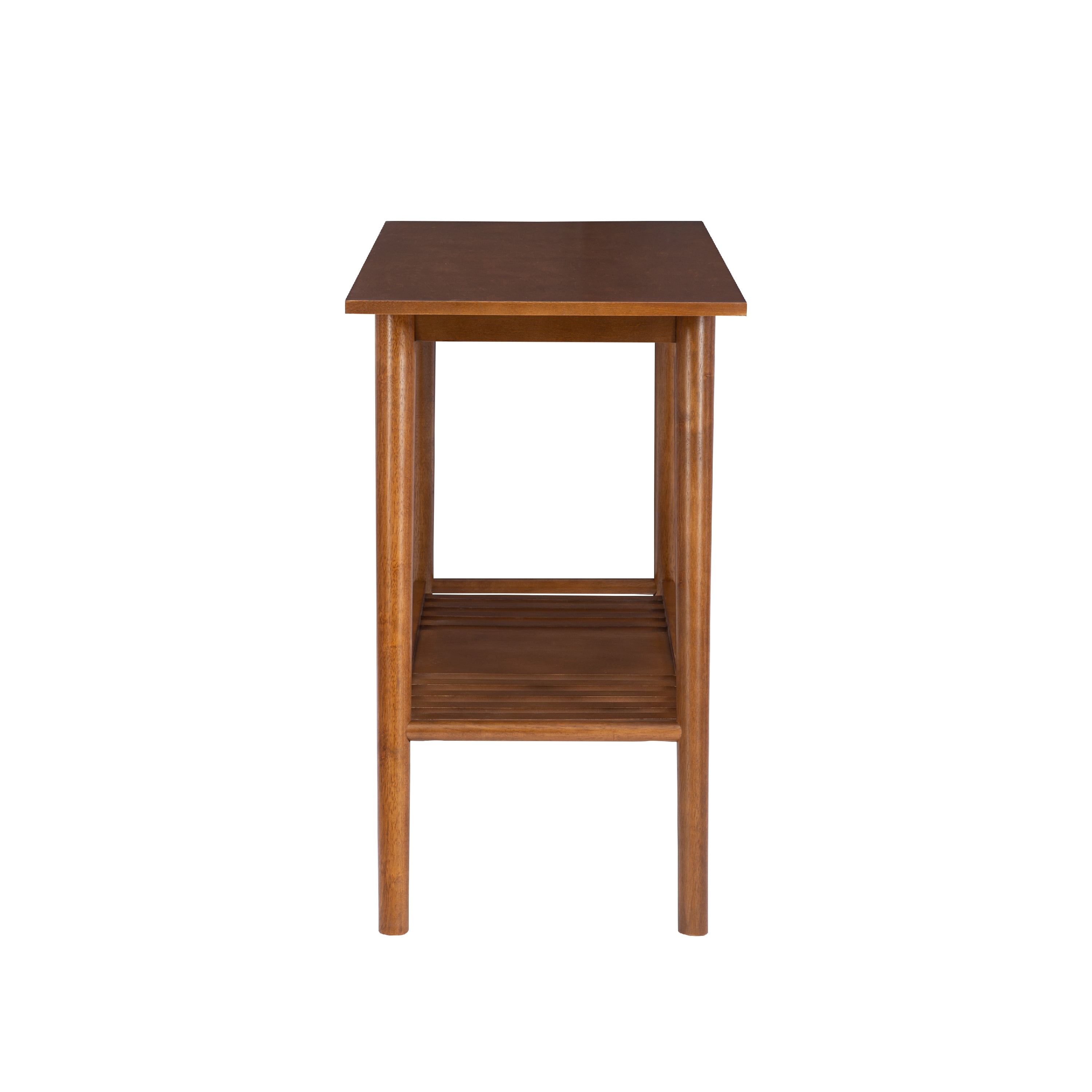 Linon Ashville Mid-Century Indoor Console Table, Walnut - Image 11