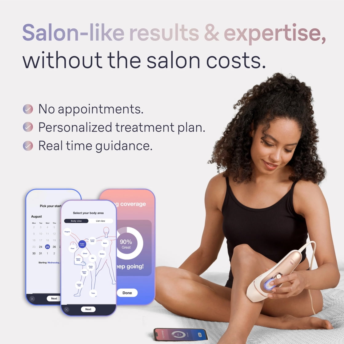 Braun IPL Skin i·expert, at Home Hair Removal, with Free App, 3 Heads, PL7243 - Image 5