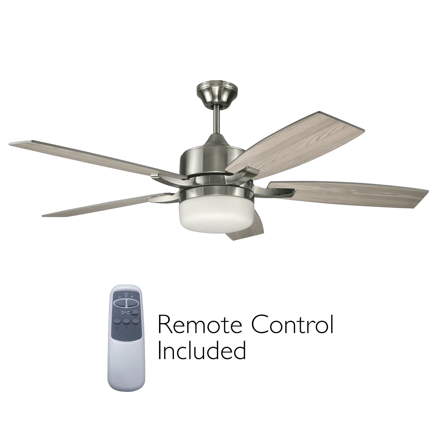 Design House Grayson LED Ceiling Fan in Brushed Nickel, 52-Inch - Image 19