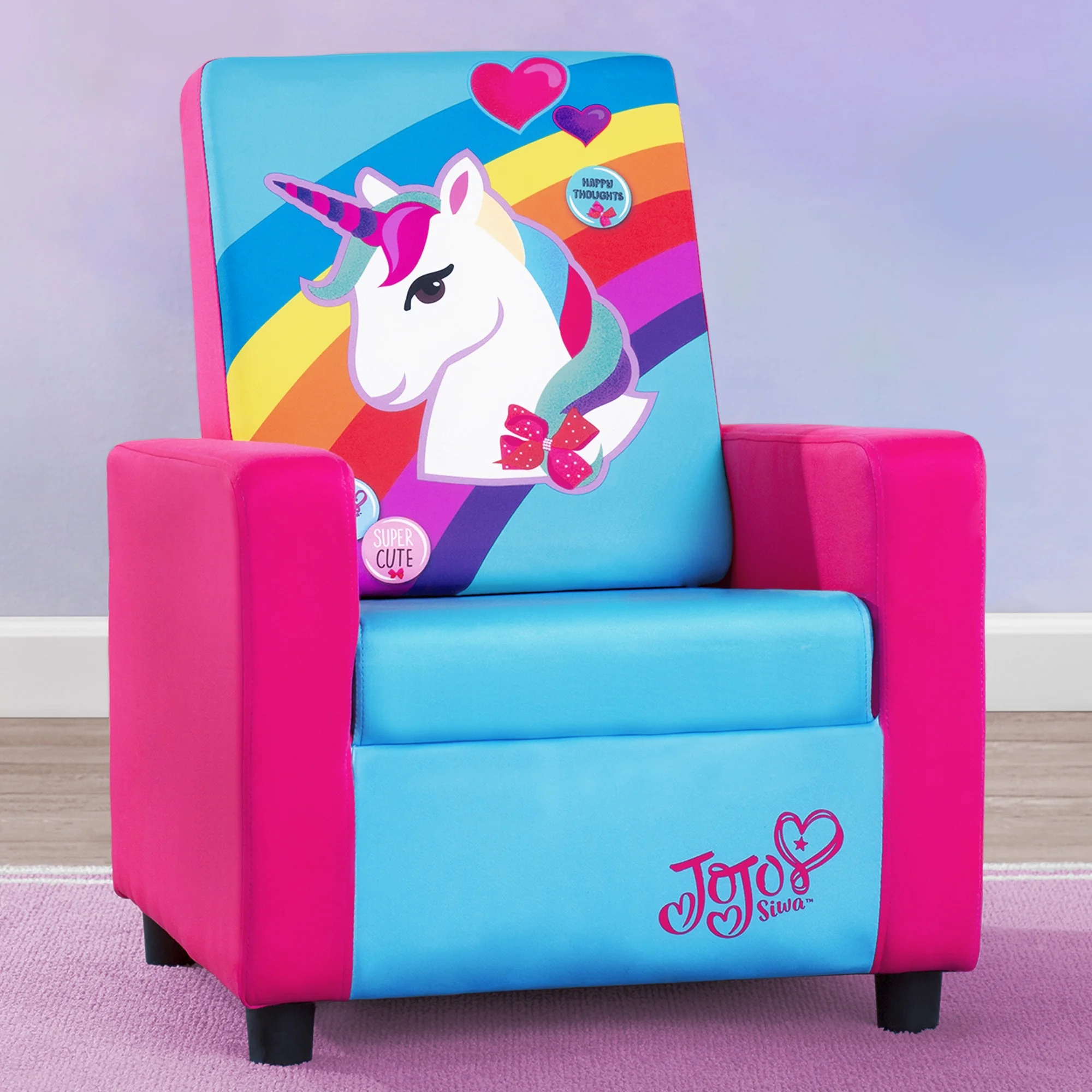 JoJo Siwa Youth High Back Upholstered Chair by Delta Children - Image 8