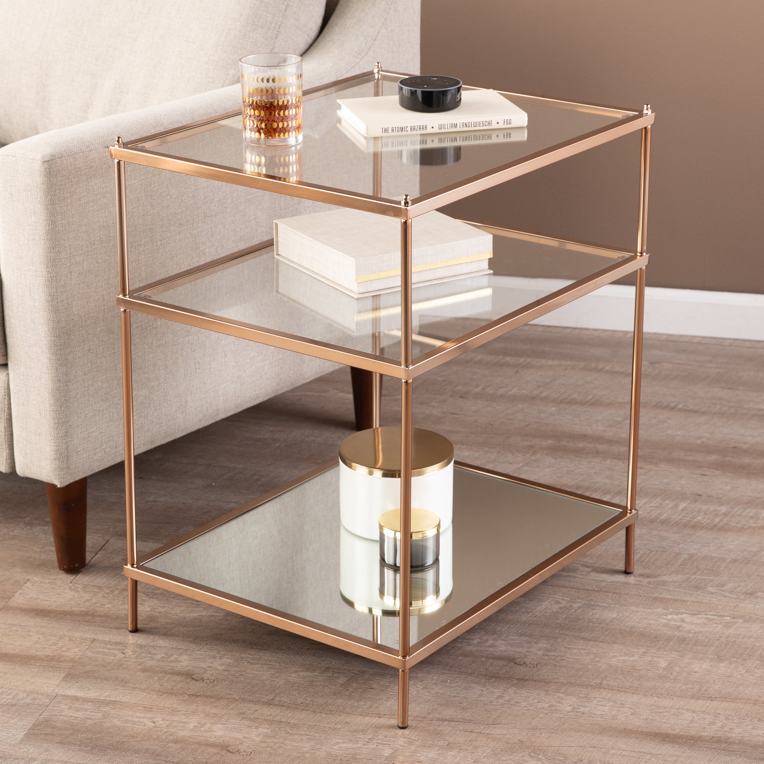 SEI Furniture Knox Side Table - Copper 22 x 26.75 - Image 8