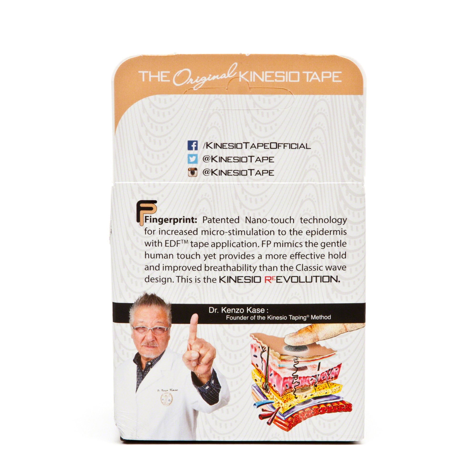 Kinesio Tape, Tex Gold FP, 2" x 5.5 yds, Beige - Image 4