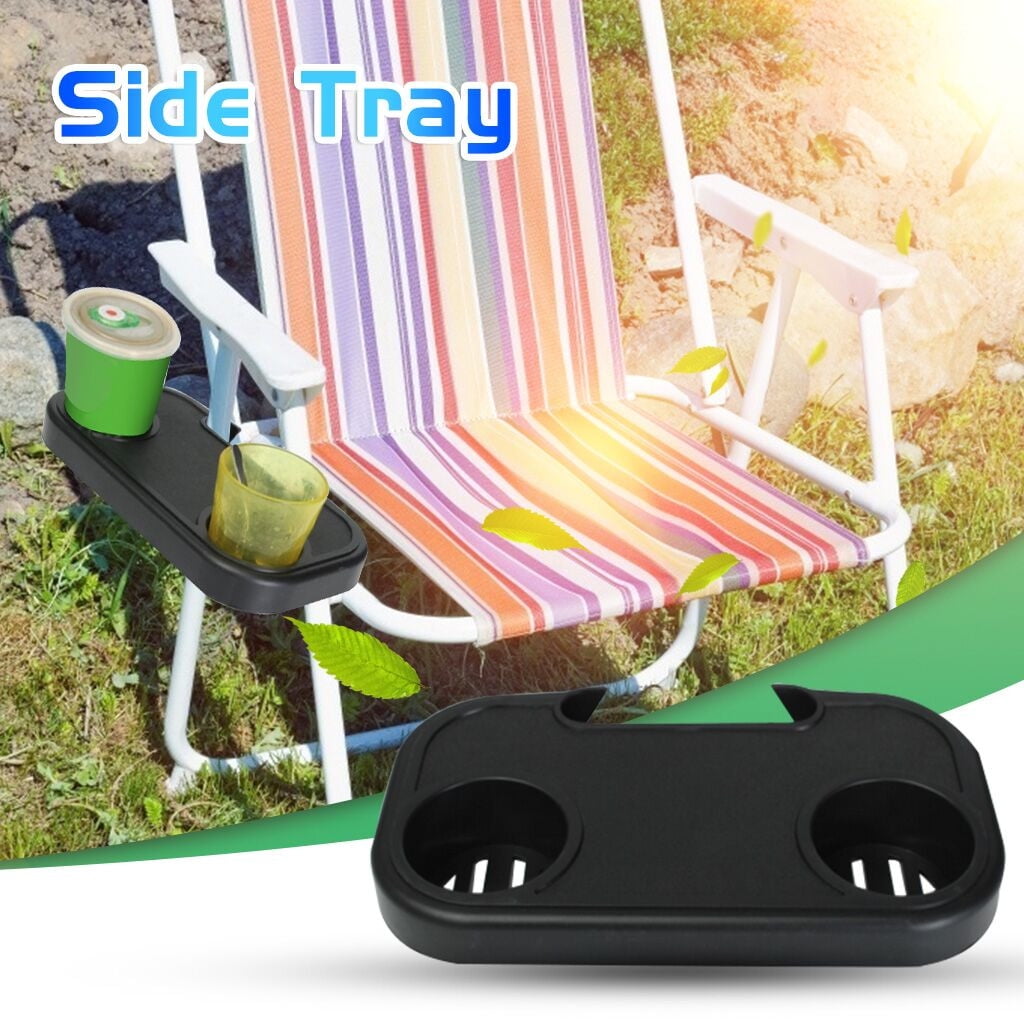 Portable Folding Camping Picnic Outdoor Beach Garden Chair Side Tray For Drink - Prime Deals Today 2024 - Image 2
