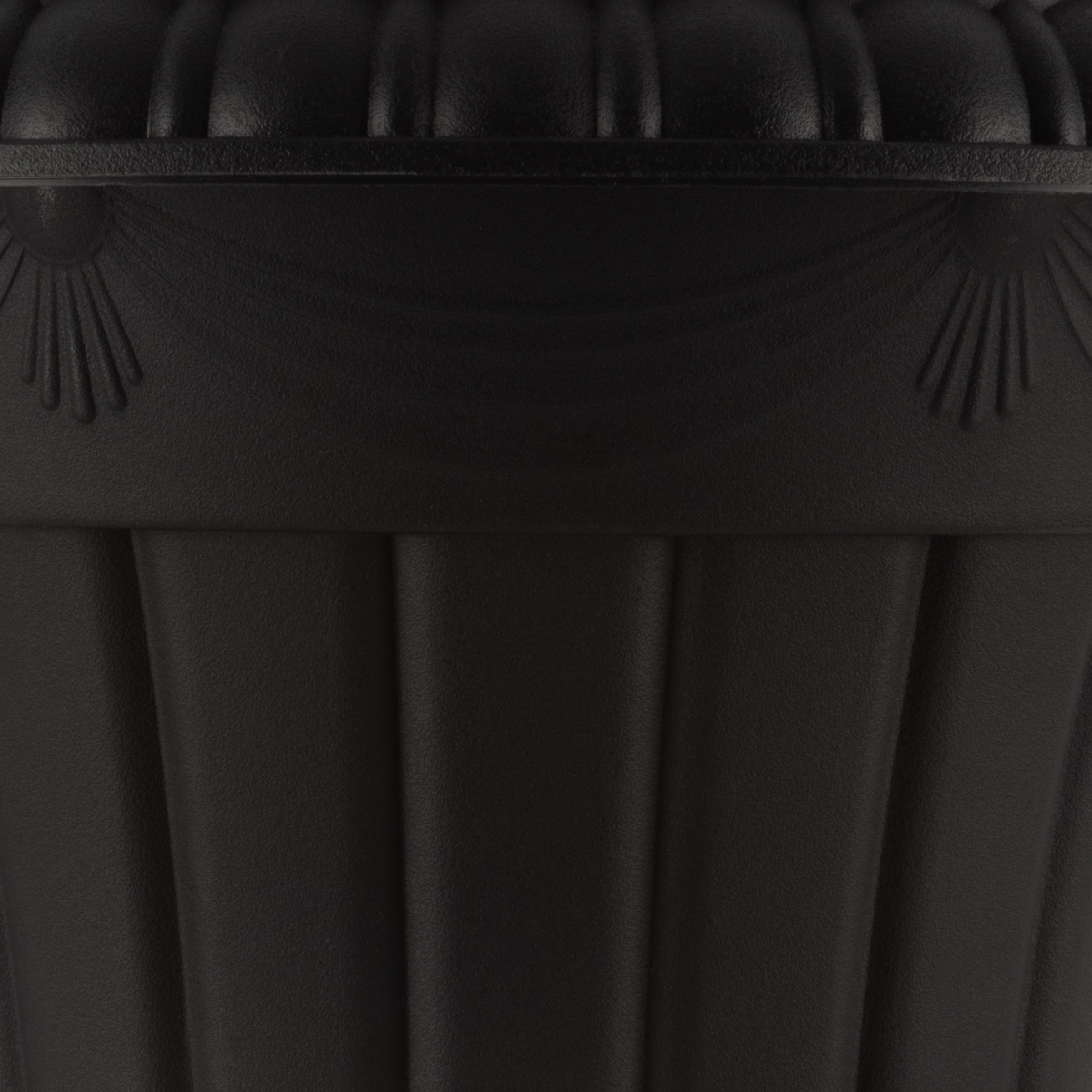 Pure Garden Large and Small Outdoor Urn Planter 2-Pack, Black - Image 7