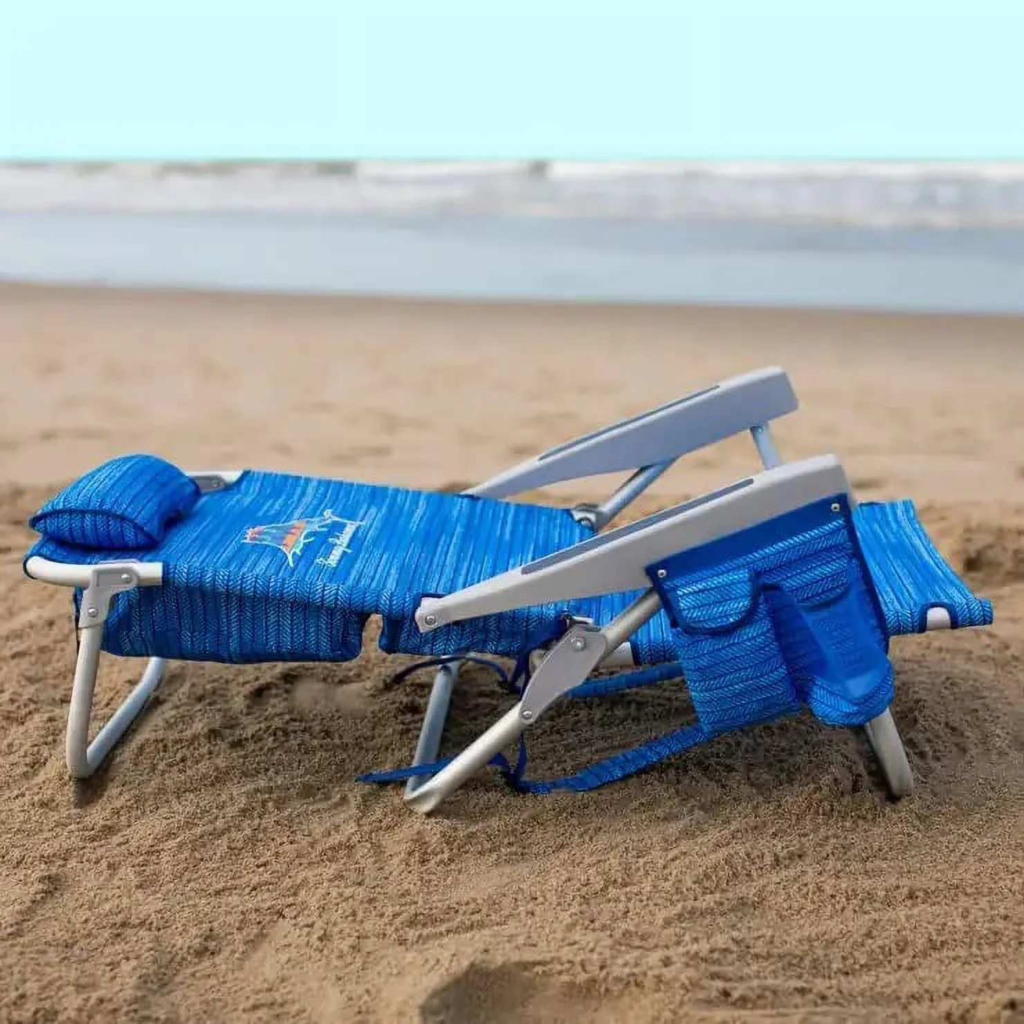 Tommy Bahama 5 Position Sailfish and Palms Backpack Beach Chair - Image 4