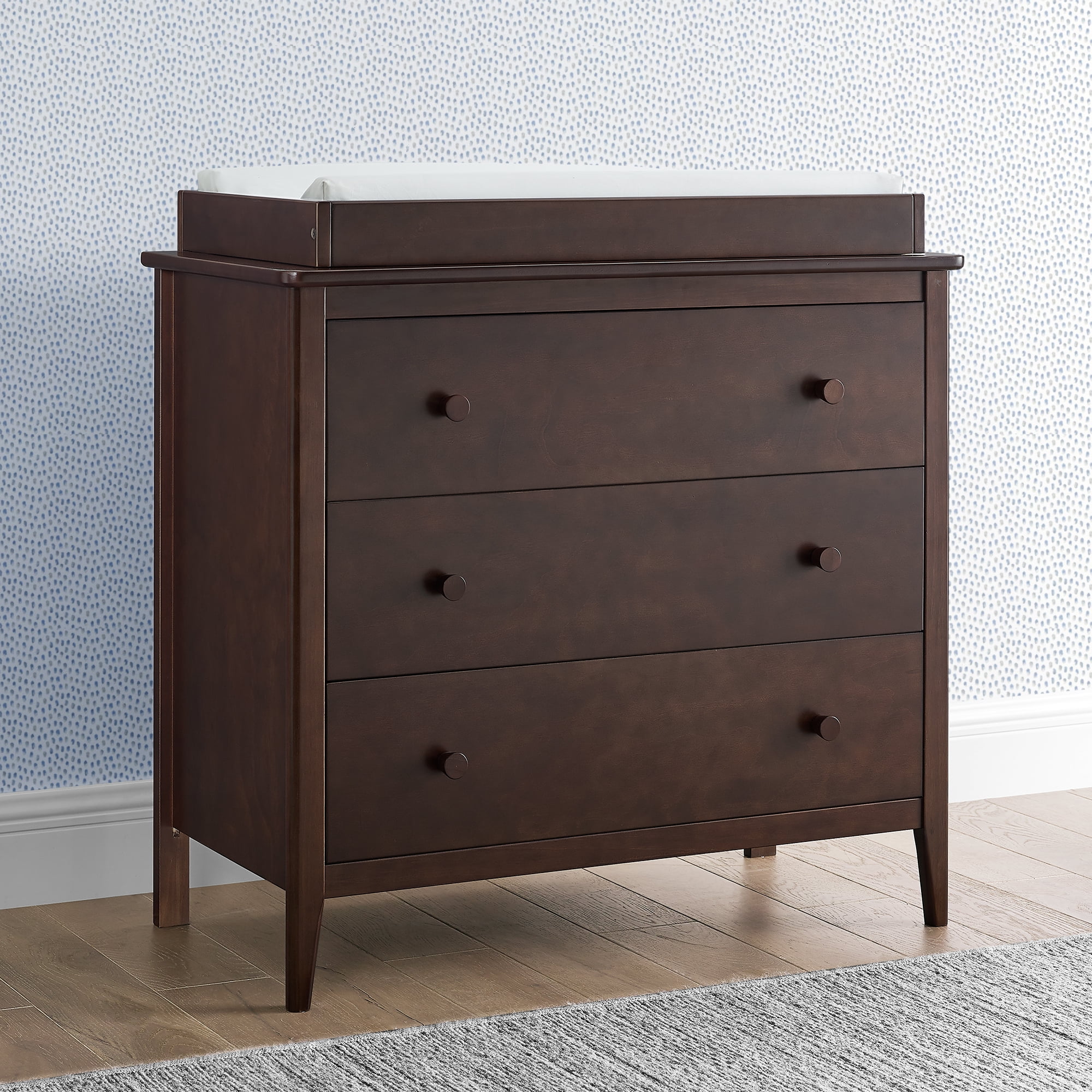 Delta Children Casey 3 Drawer Dresser, Walnut Espresso - Image 4