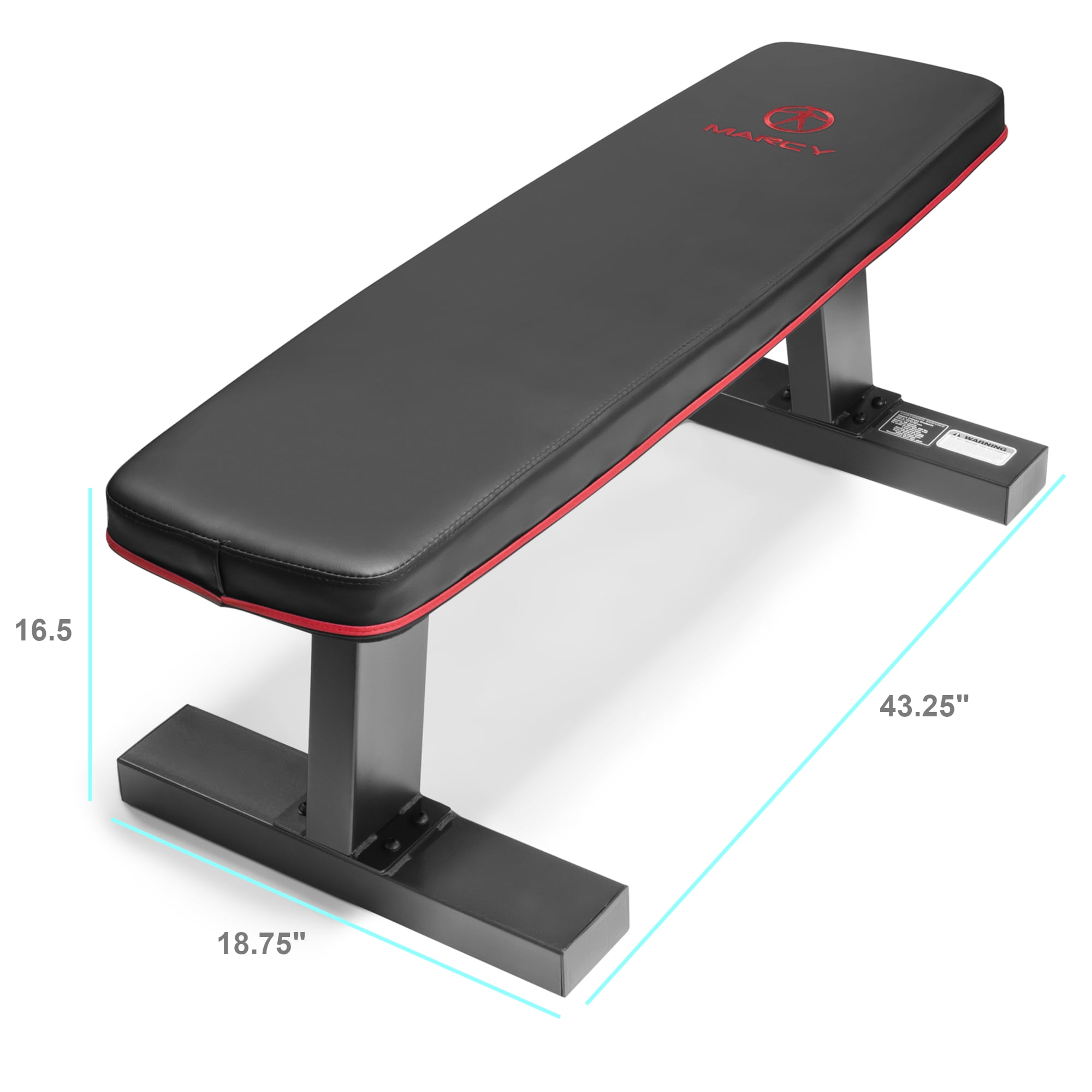 Marcy Multipurpose Home Gym Workout Utility Flat Board Bench | SB-10510 - Image 7