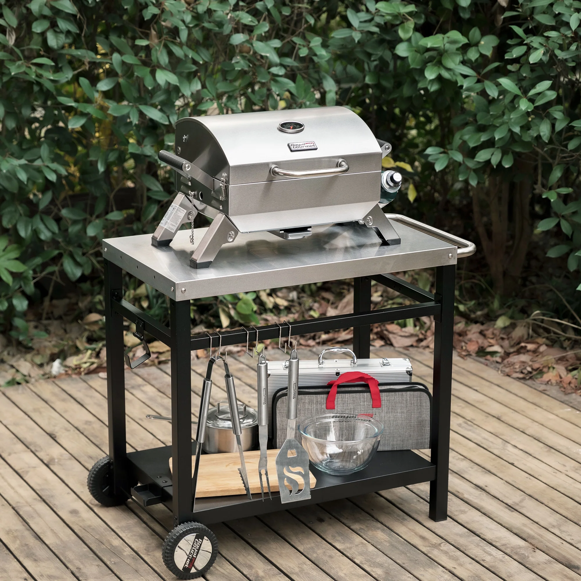 Royal Gourmet GT2001 Stainless Steel Portable Grill with Folding Legs - Image 2