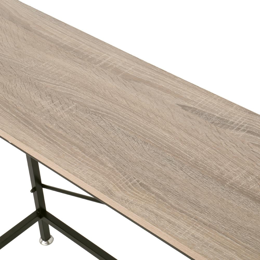 Ktaxon Console Table Sturdy Metal Frame Sofa Table TV Stand with Scratch-Resistant & Water-Resistant Wooden Top - Image 9