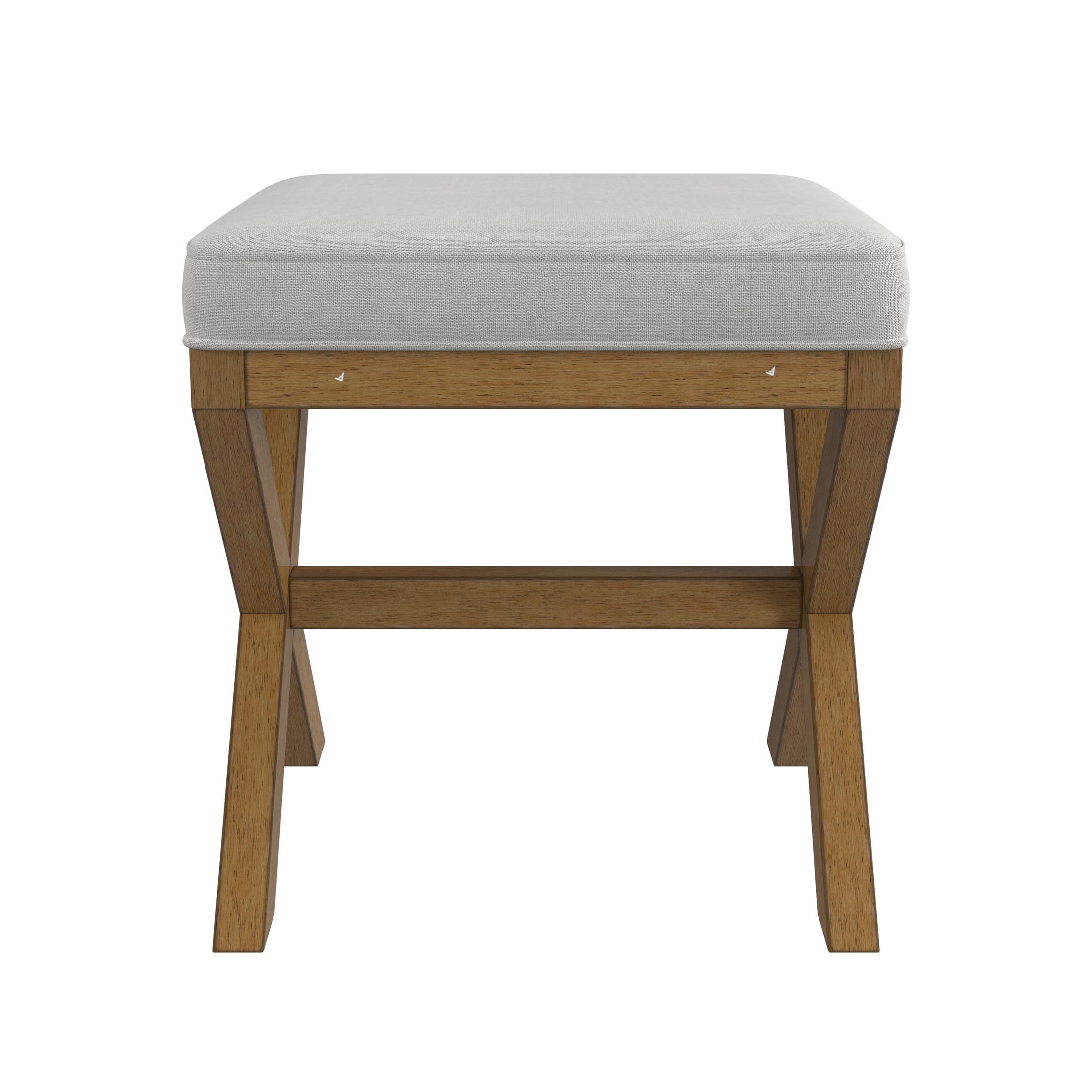 Hillsdale Furniture Somerset Backless Wood Vanity Stool, Dark Driftwood - Image 15