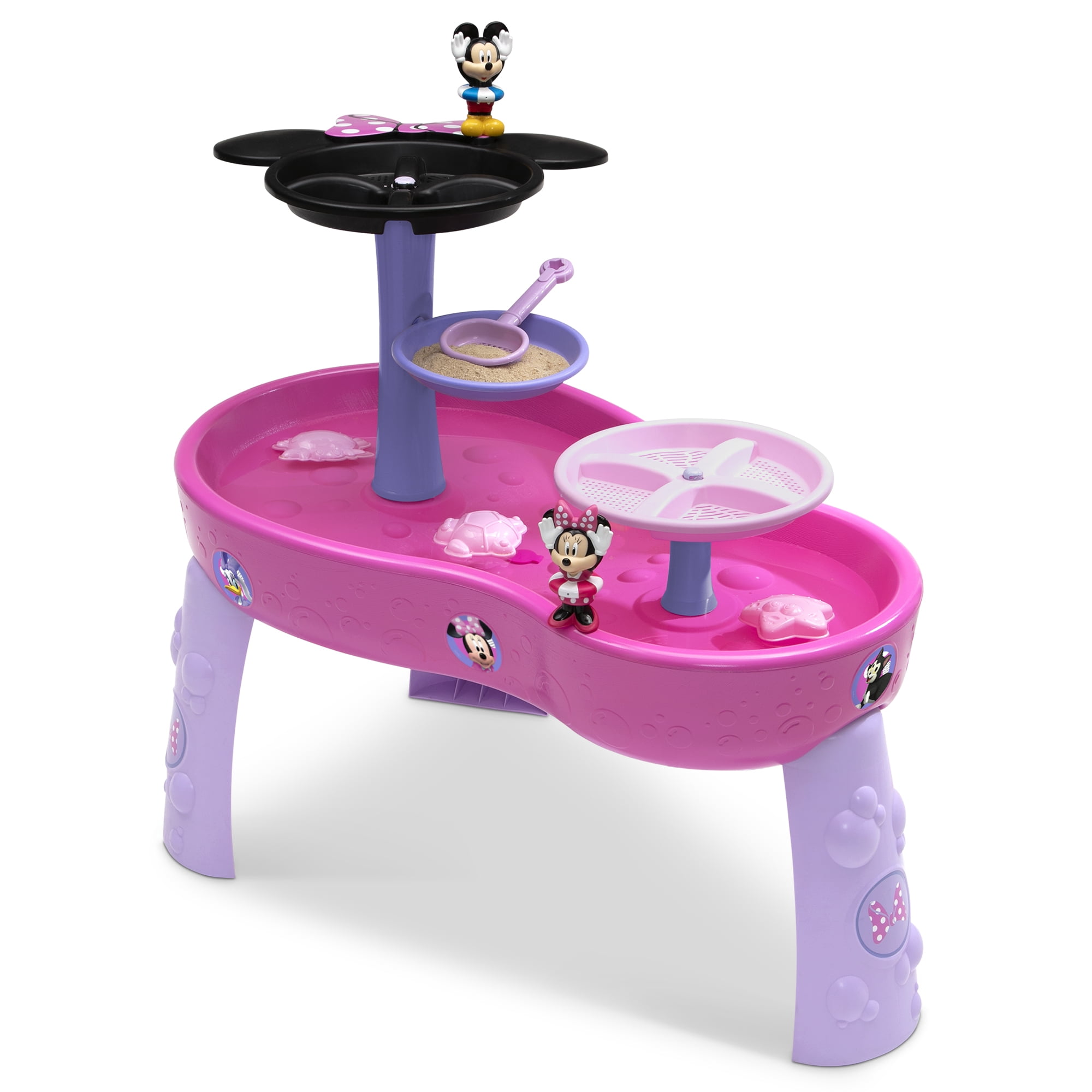 Disney Minnie Mouse Water Table by Delta Children - 3-Tier Water Table with 11-Piece Toy Set, Pink - Image 7