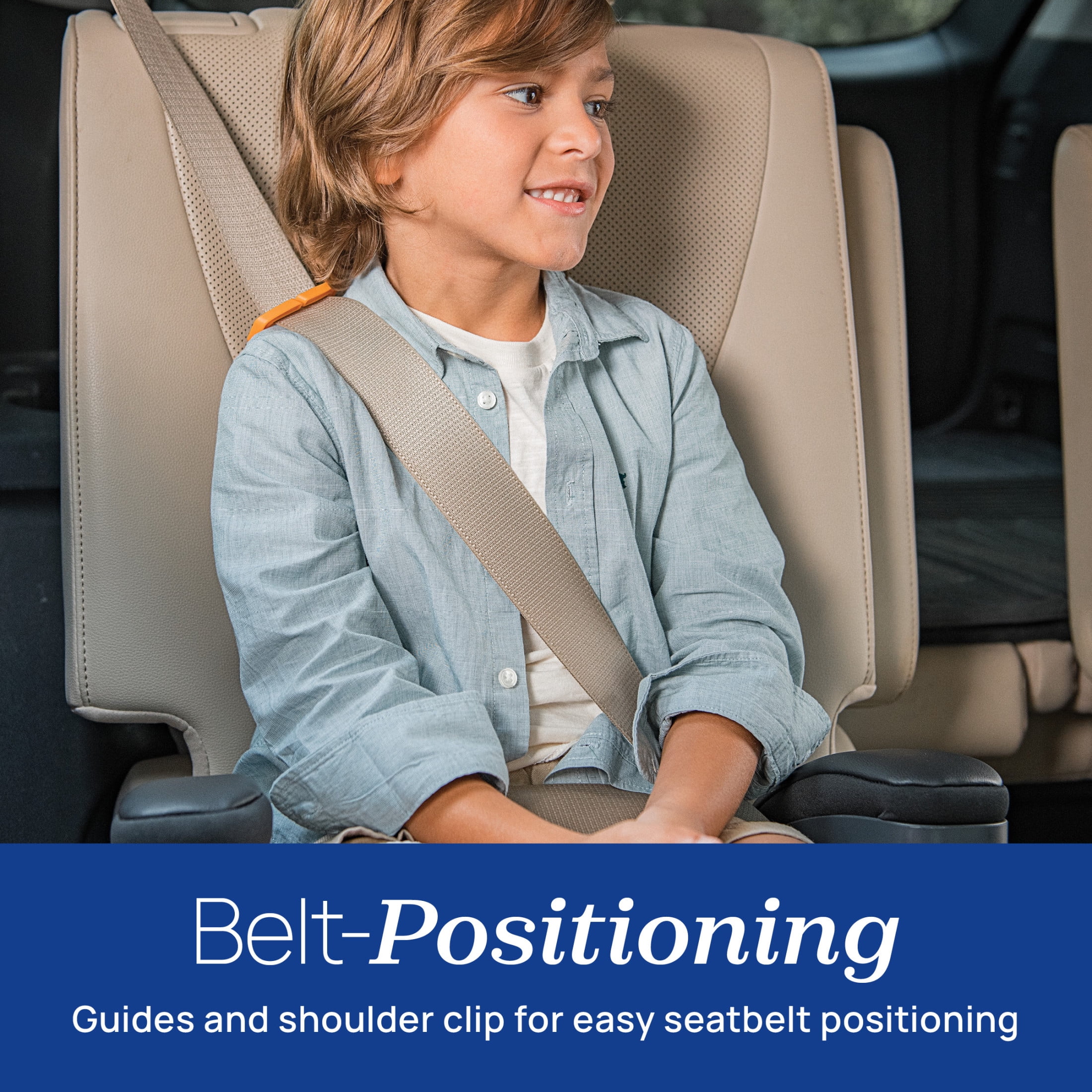 Chicco GoFit ClearTex Plus Backless Belt-Positioning Booster Car Seat, LATCH Attachment Plus Quick-Release - Tropic (Green), New - Image 8