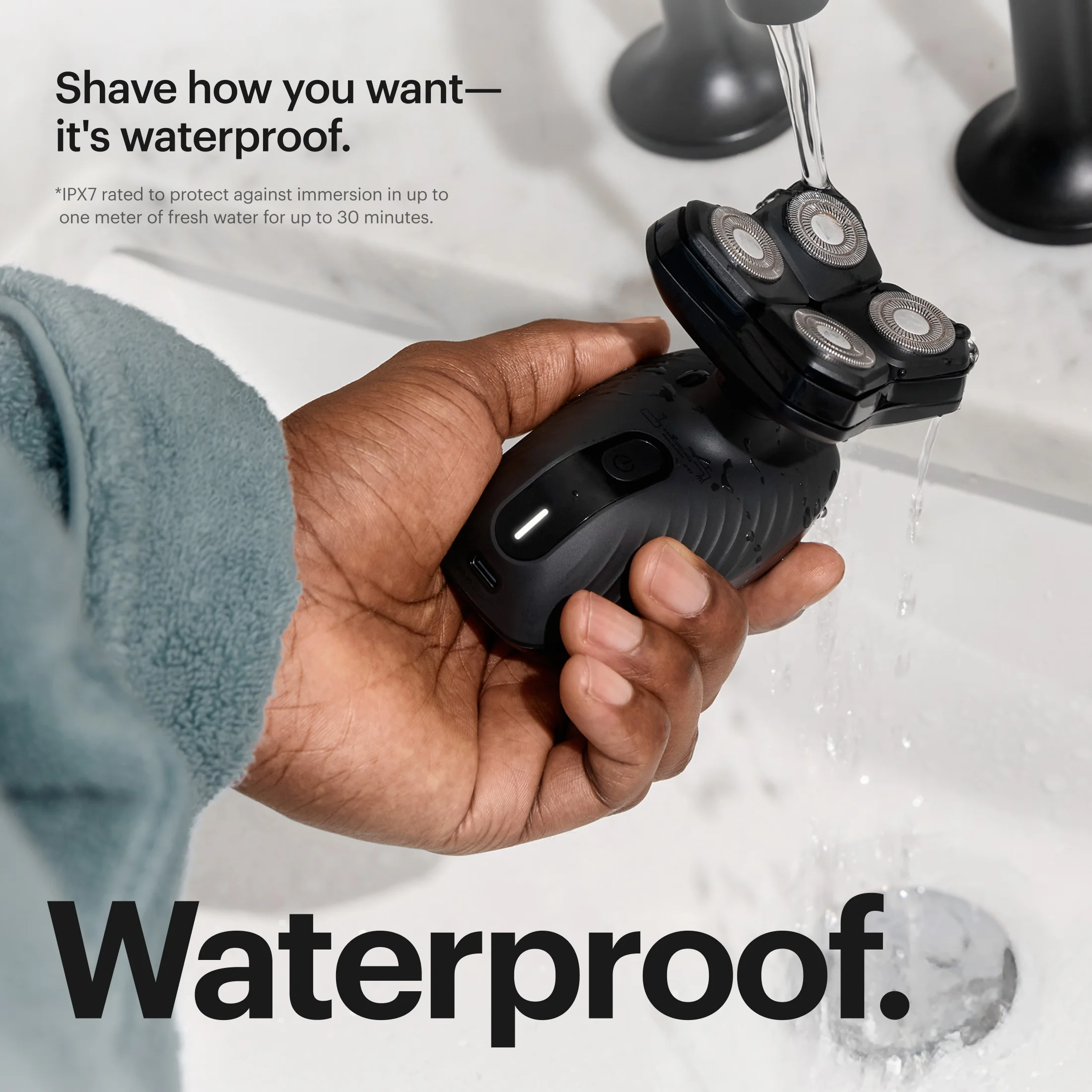 MANSCAPED® The Dome Shaver™ Plus Precision Pack, Electric Head Shaver for Bald Men, Wet/Dry Cordless Balder Shaver with Power Shave Gel - Image 11