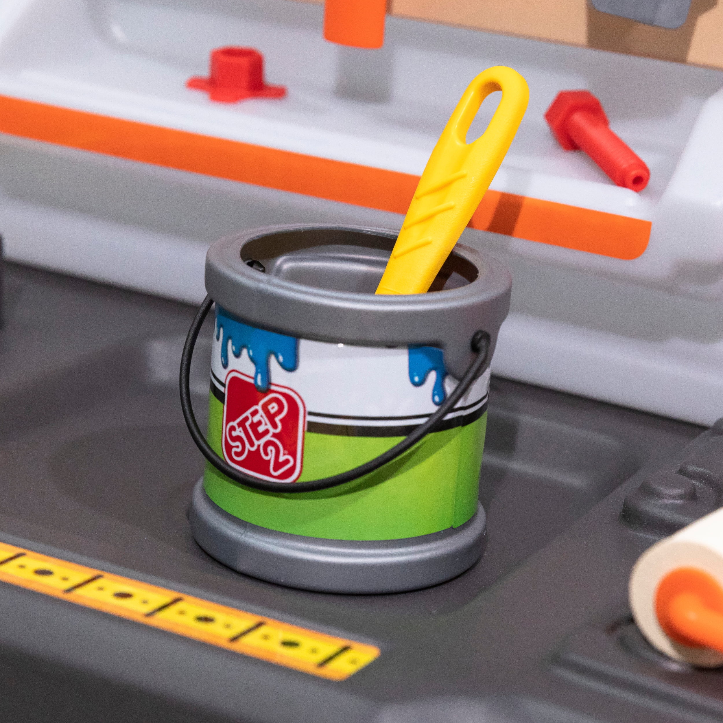 Step2 Big Builders Pro Workshop Multicolor Tool Bench, 27.50" x 34", 19 lb - Image 48