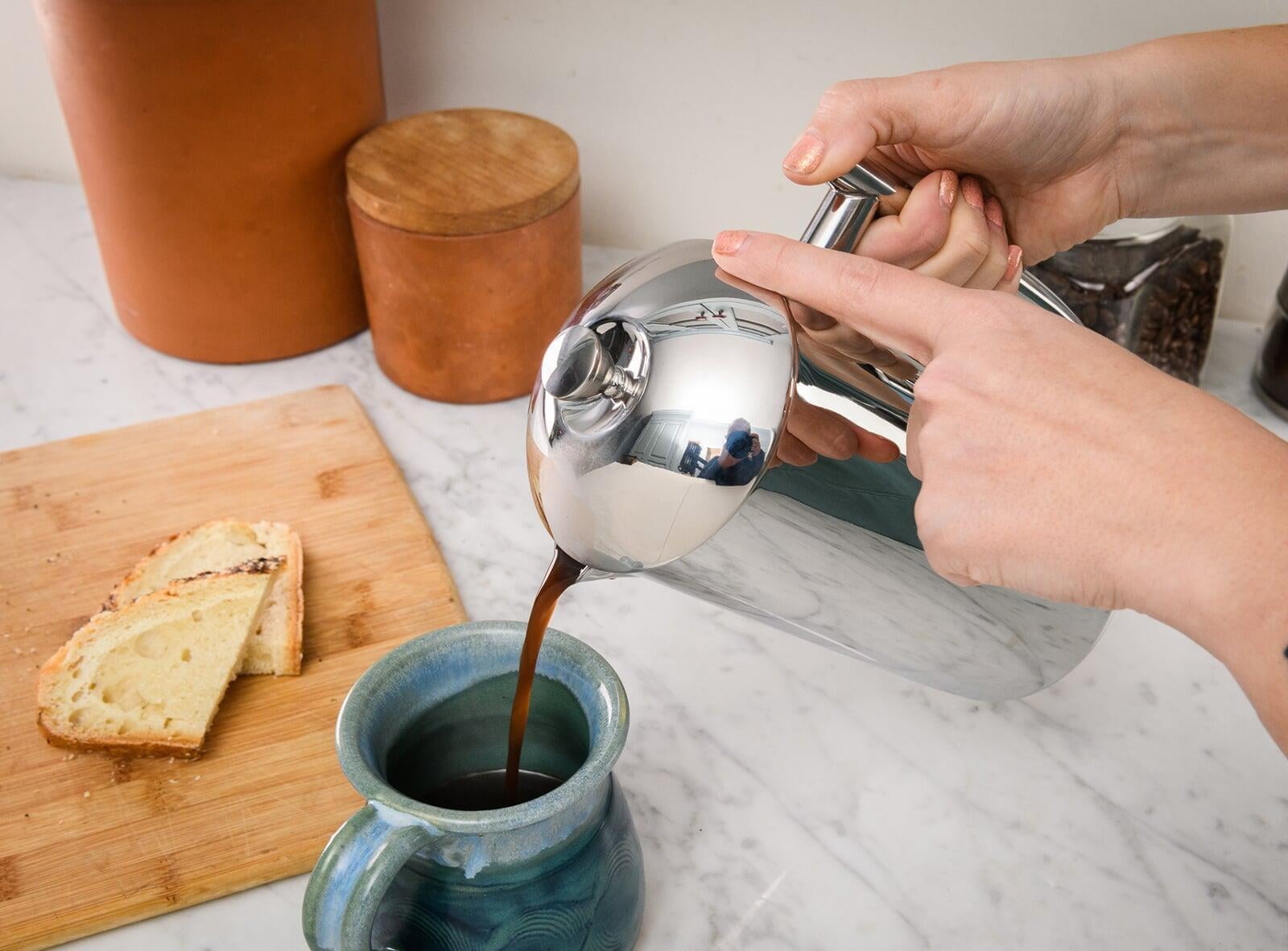 Frieling Double-Walled Stainless-Steel French Press Coffee Maker, Polished, 36 Ounces - Image 5