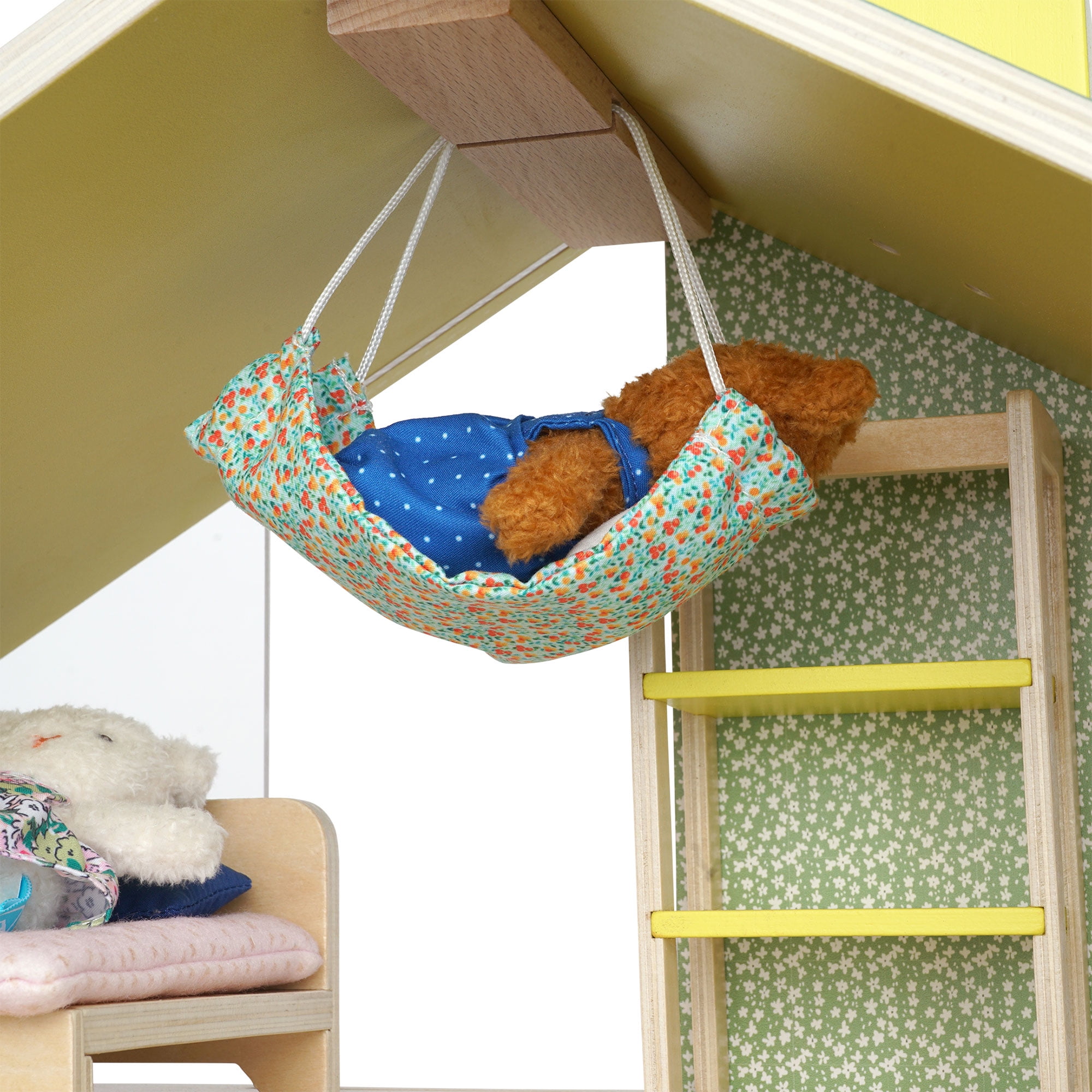 Manhattan Toy Little Nook 19-Piece Wooden Playhouse with Loft for Kids 3 + Year Old and Up - Image 3