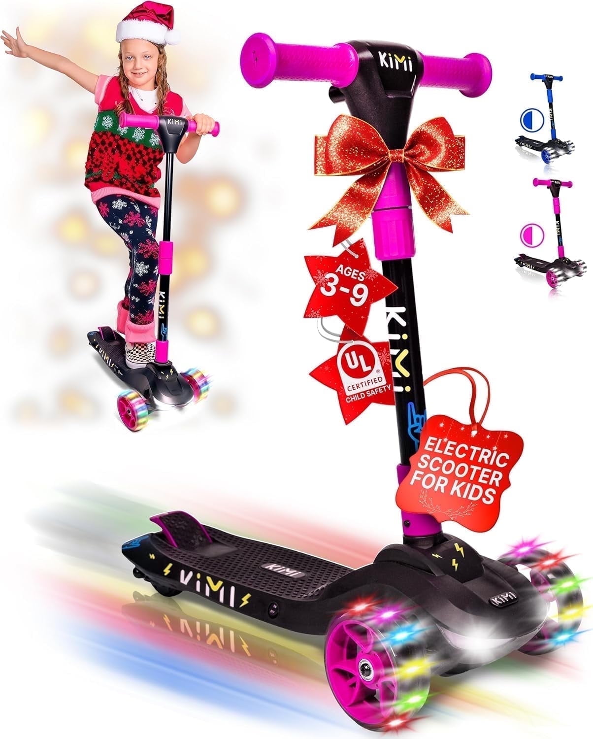 KIMI 3-Wheel Compact Electric Scooter for Children Ages 3-9, LED Safety Lights, 5MPH, 10-Mile Range - Image 24