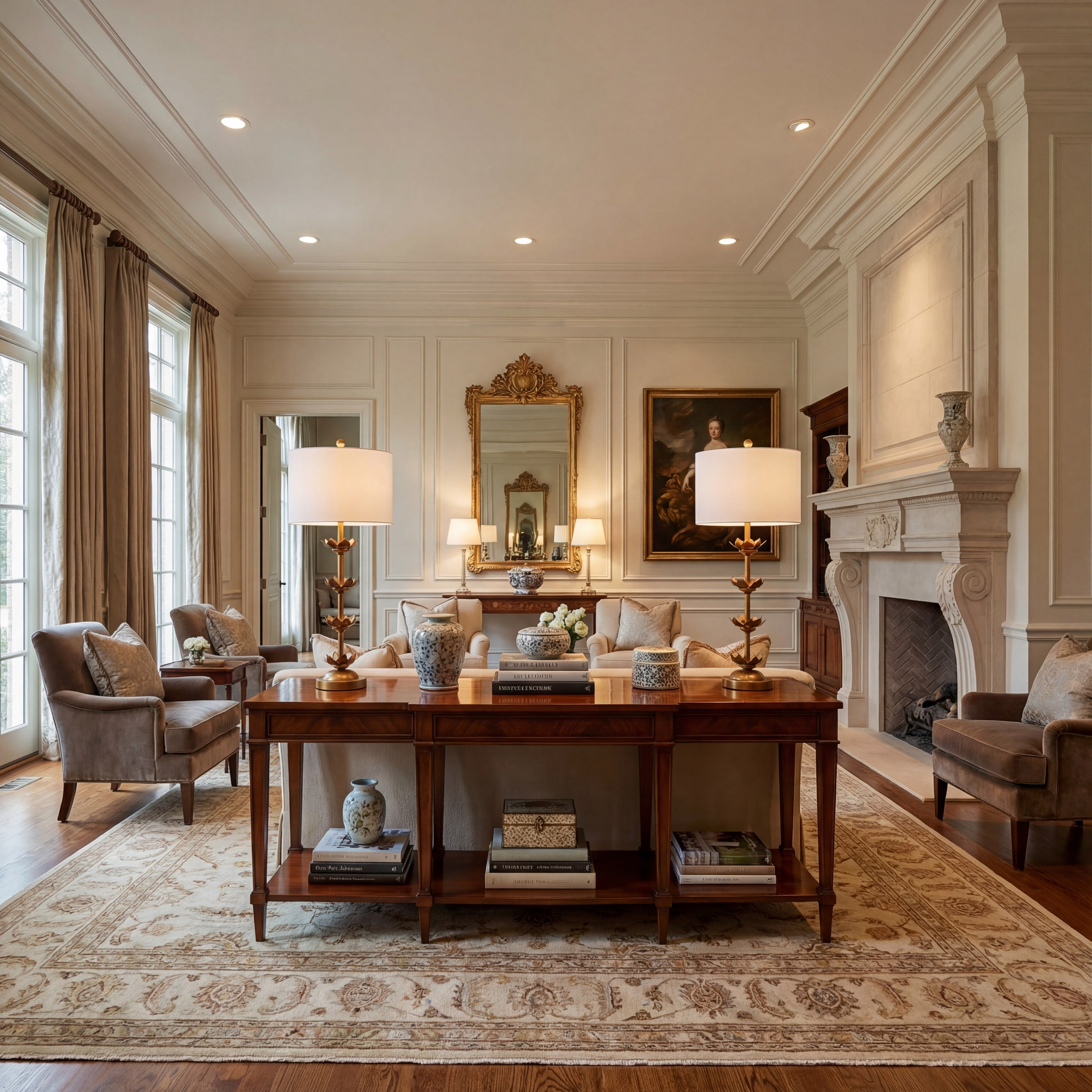 Safavieh Lani Leaf 32 in. H Table Lamp, Antique Gold, Set of 2 - Image 5