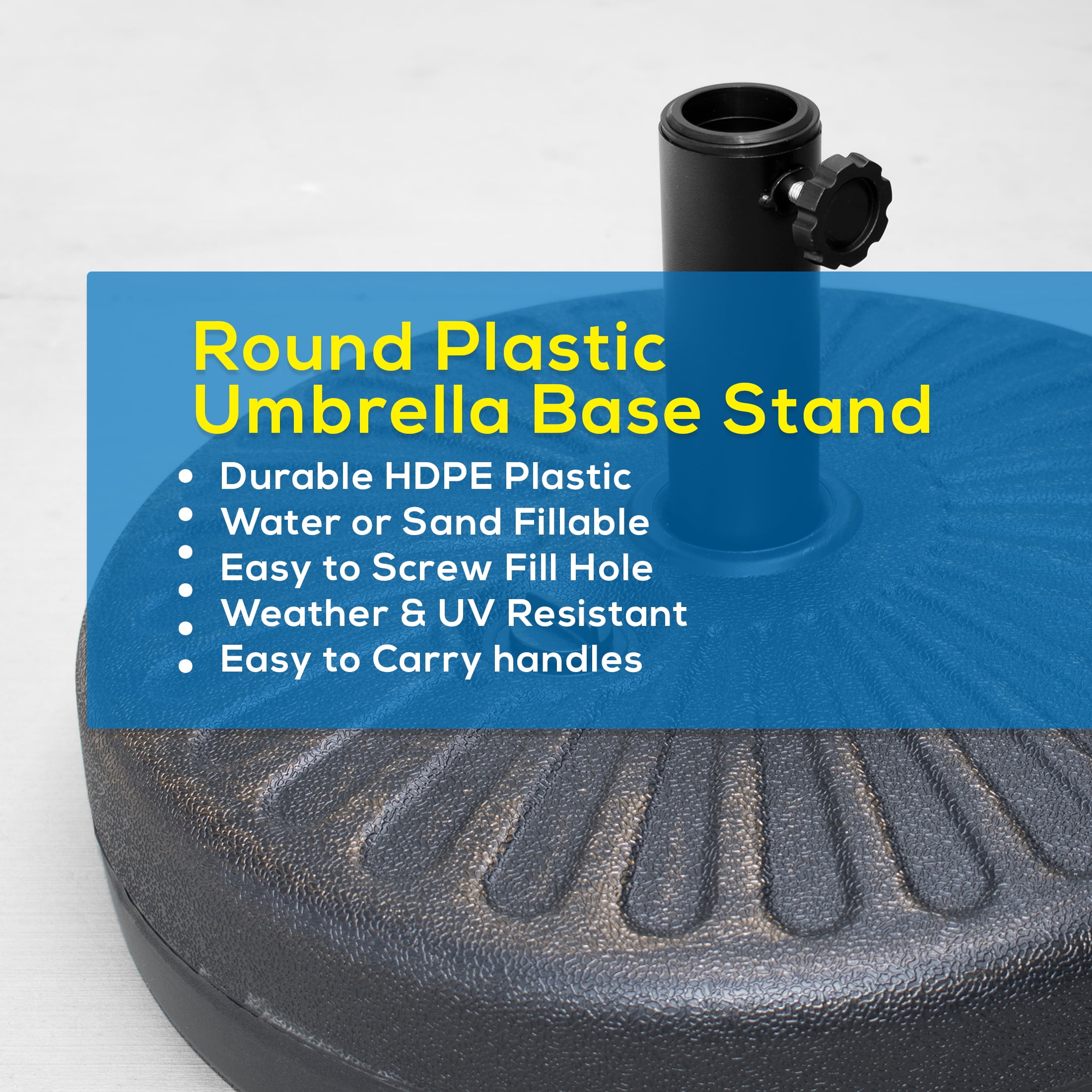 Westin Outdoor 9 Ft Patio Umbrellas with Bronze Plastic Base Included, Beige - Image 2