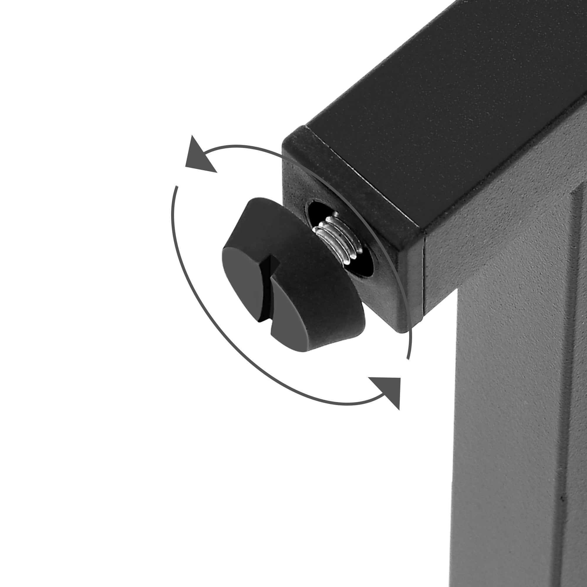 Dextrus L Shaped Desk with Power Outlets & LED Lights, Reversible Computer Desk with Drawers & Storage Shelves, Large U Shaped Desk, Black - Image 4